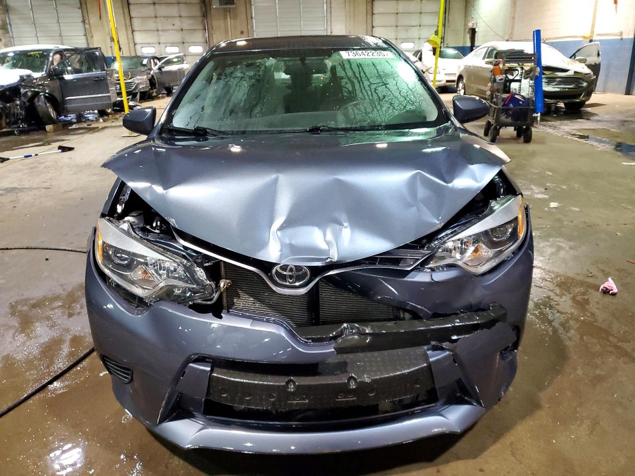 2015 Toyota Corolla Le Blue vin: 2T1BURHE8FC420430