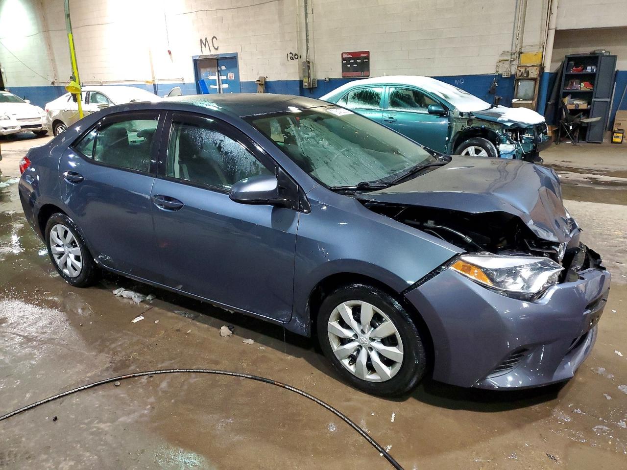 2015 Toyota Corolla Le Blue vin: 2T1BURHE8FC420430