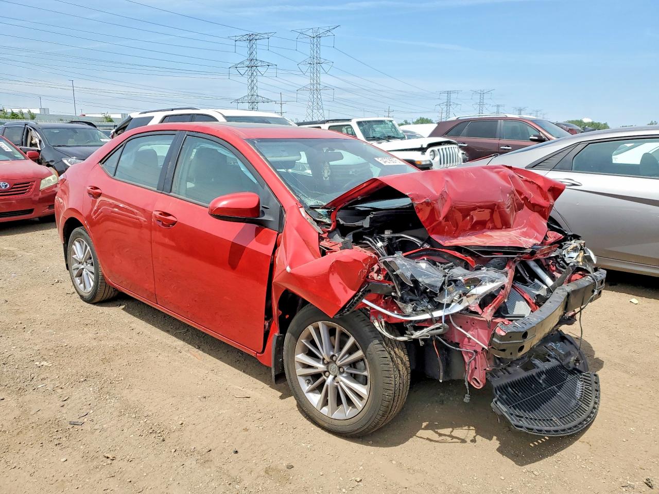 2015 Toyota Corolla Le Plus Red vin: 2T1BURHE8FC422503