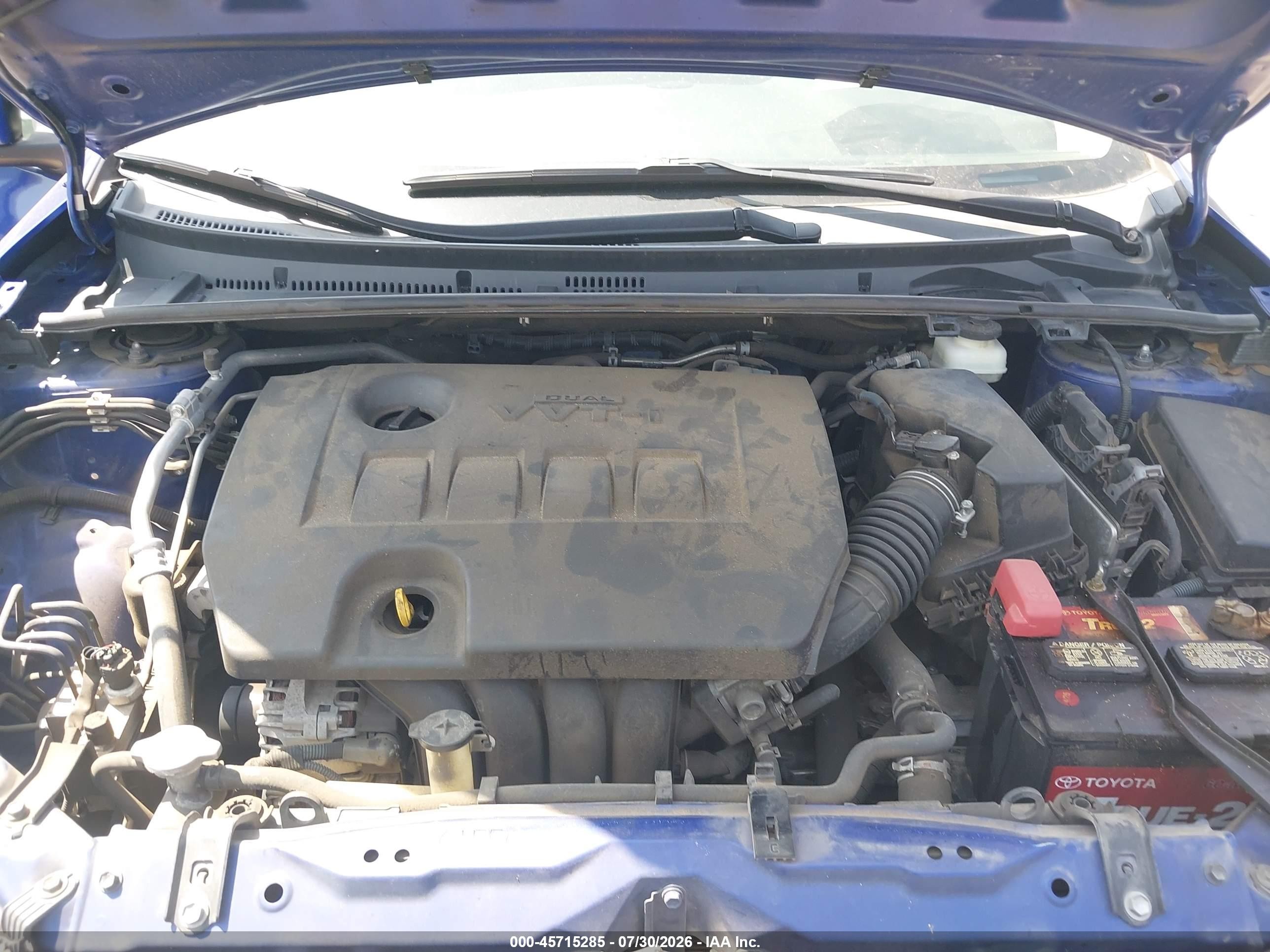 2015 Toyota Corolla S Plus Blue vin: 2T1BURHE8FC430908