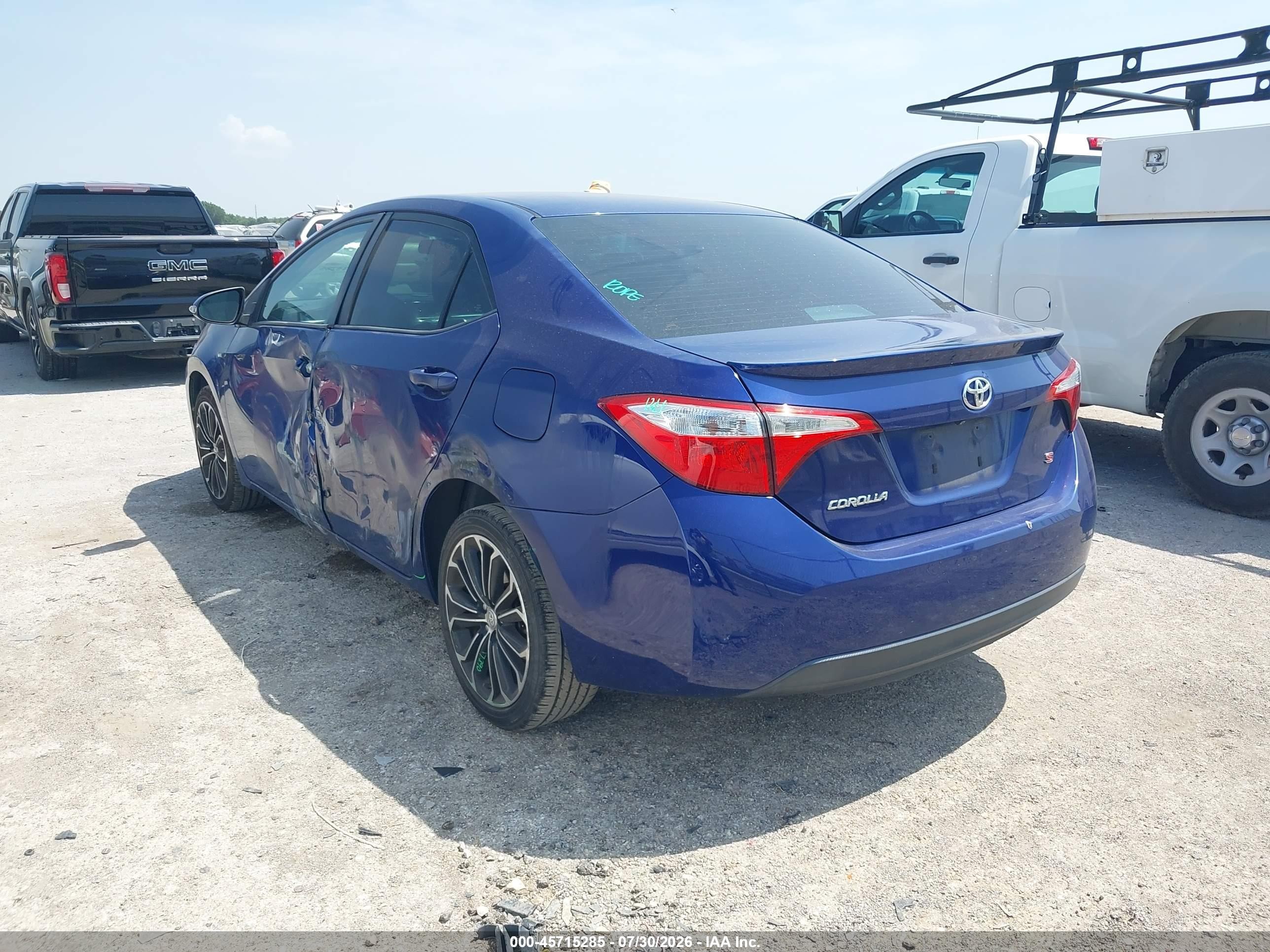 2015 Toyota Corolla S Plus Blue vin: 2T1BURHE8FC430908