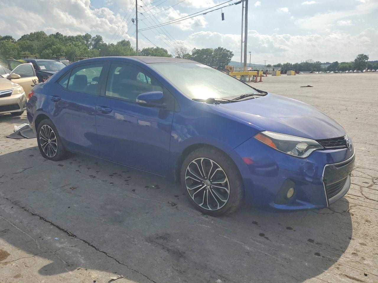 2015 Toyota Corolla S Plus Blue vin: 2T1BURHE8FC432674