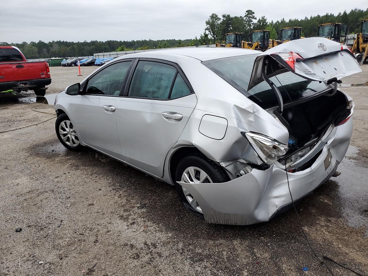 2015 Toyota Corolla L Silver vin: 2T1BURHE8FC434263