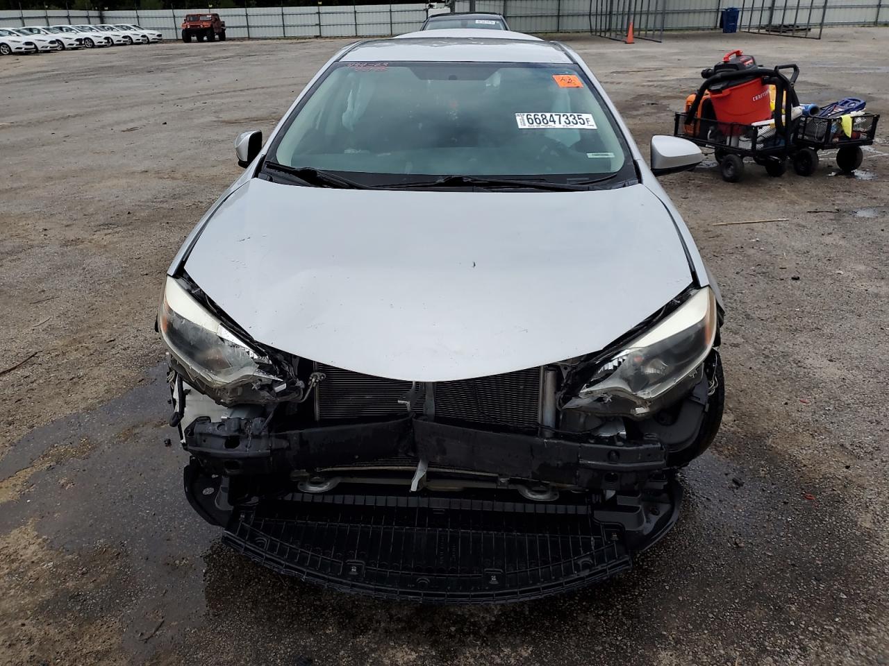 2015 Toyota Corolla L Silver vin: 2T1BURHE8FC434263