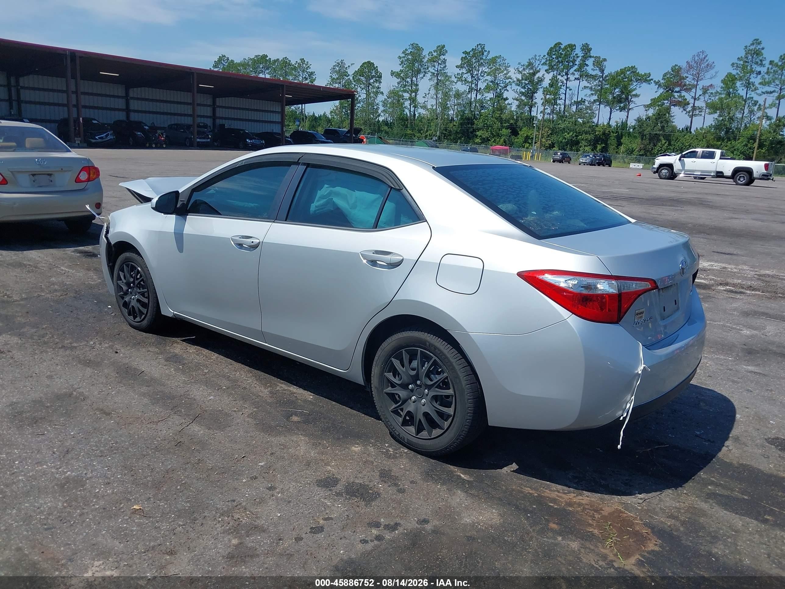 2015 Toyota Corolla Le Silver vin: 2T1BURHE8FC439348