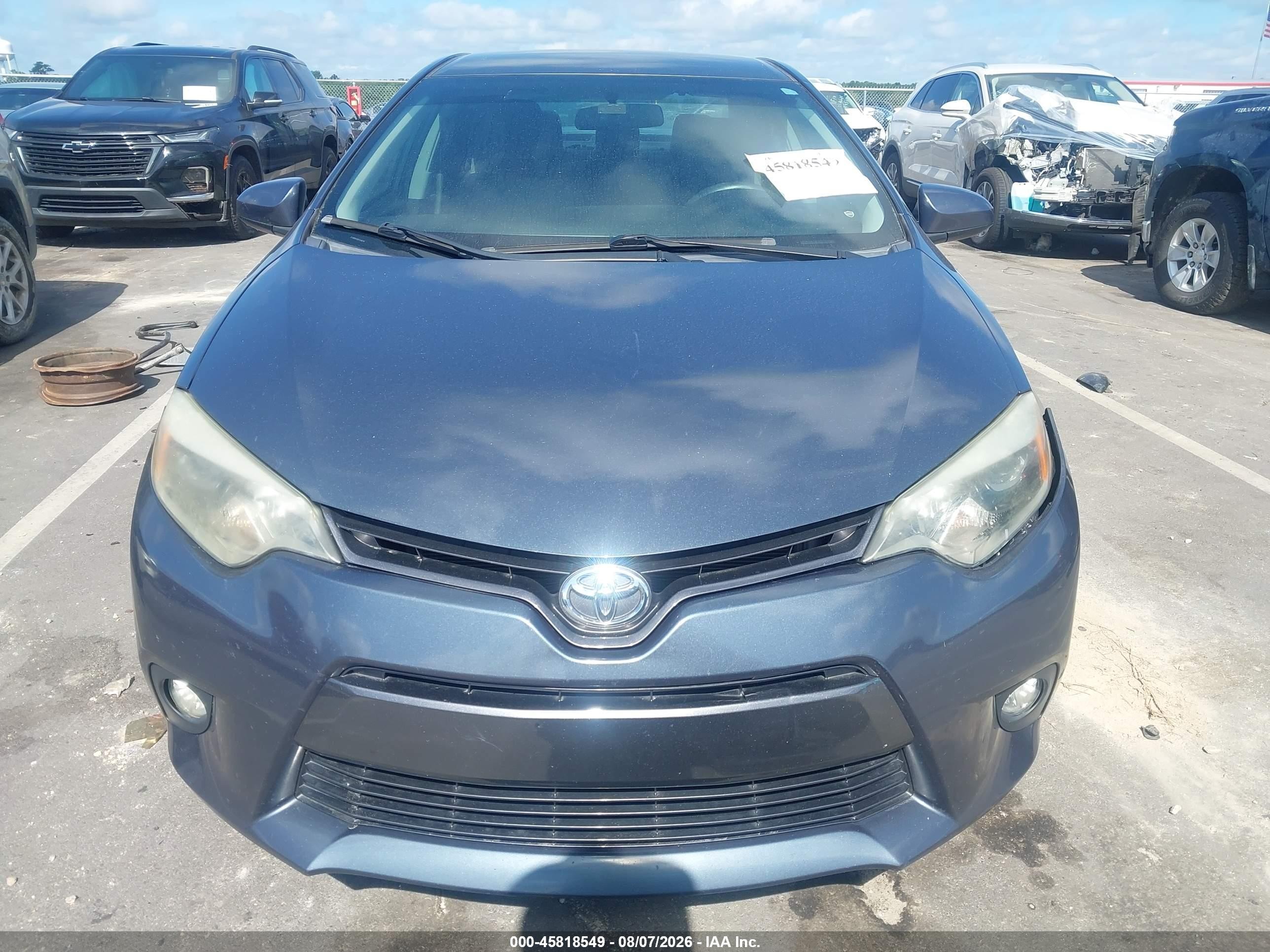 2015 Toyota Corolla Le Gray vin: 2T1BURHE8FC439351