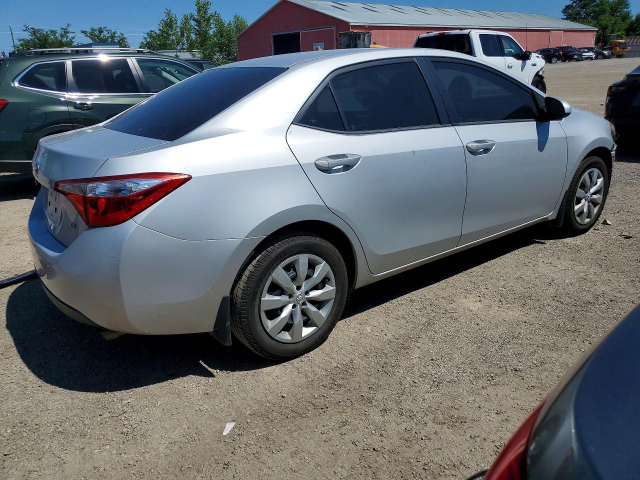 2015 Toyota Corolla L Silver vin: 2T1BURHE8FC455923
