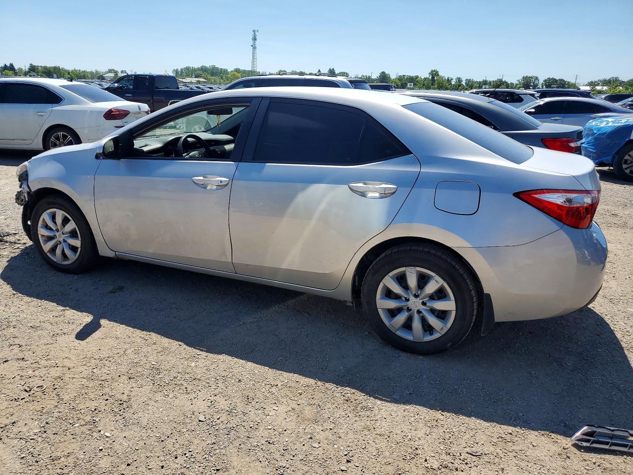 2015 Toyota Corolla L Silver vin: 2T1BURHE8FC455923