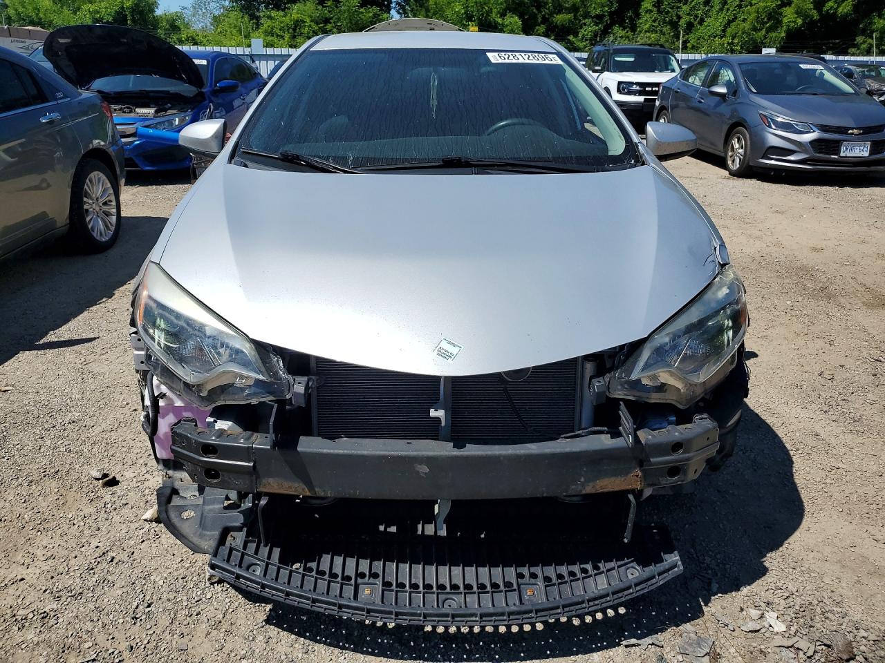 2015 Toyota Corolla L Silver vin: 2T1BURHE8FC455923