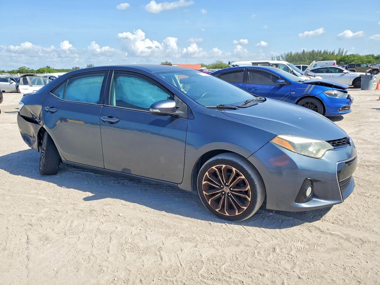 2015 Toyota Corolla S Plus Blue vin: 2T1BURHE8FC459146