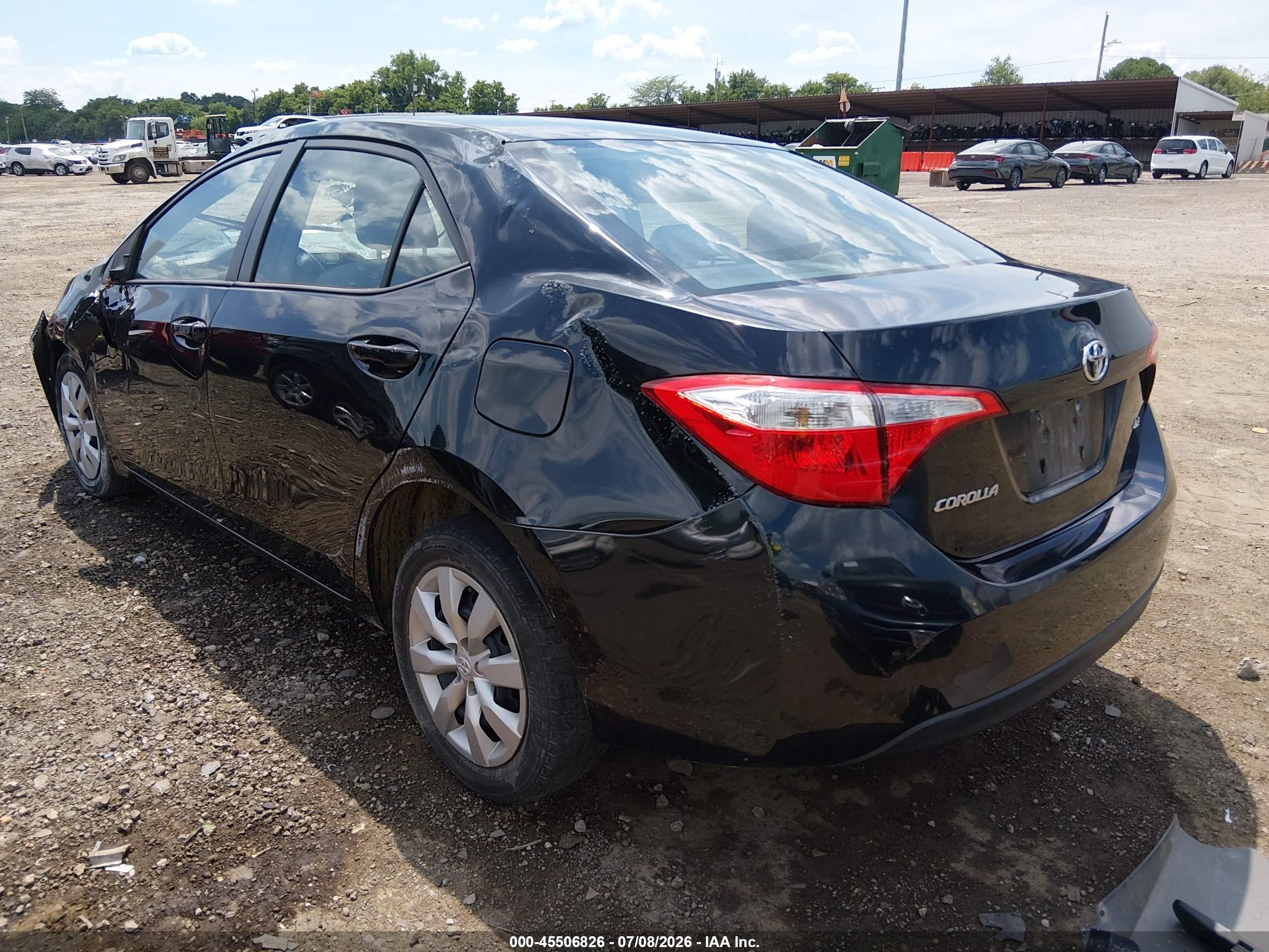 2015 Toyota Corolla Le Black vin: 2T1BURHE8FC466288