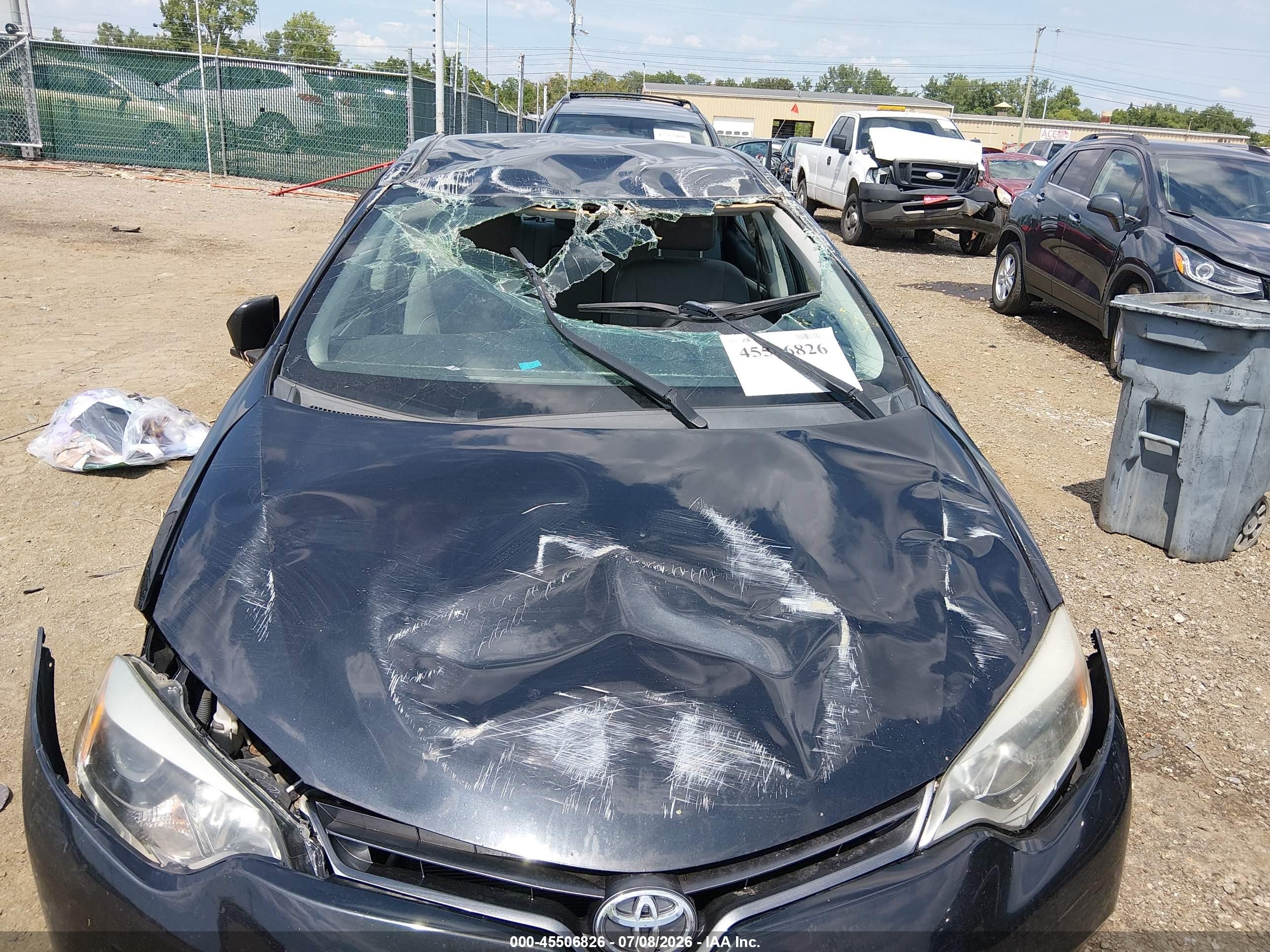 2015 Toyota Corolla Le Black vin: 2T1BURHE8FC466288