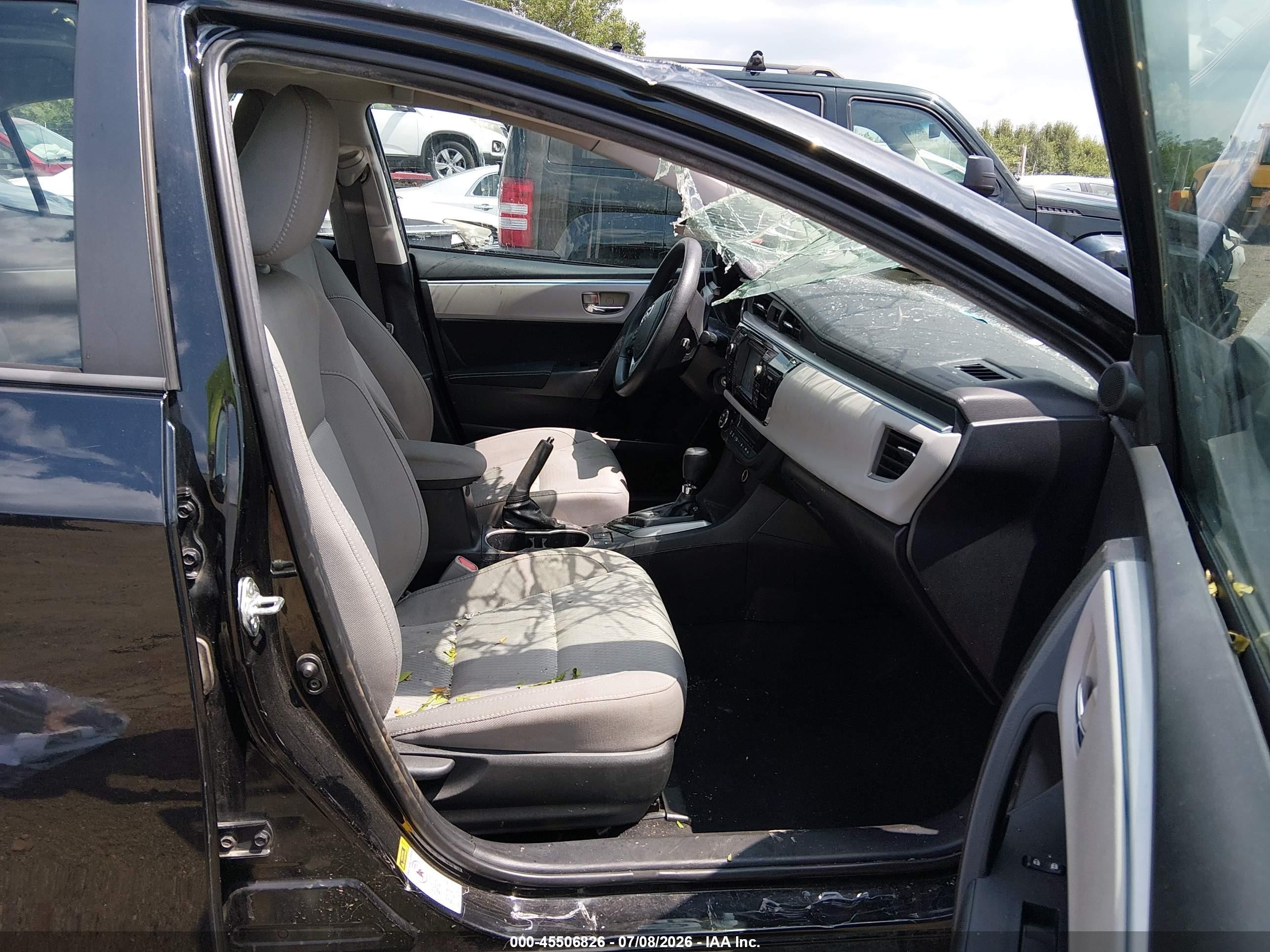 2015 Toyota Corolla Le Black vin: 2T1BURHE8FC466288