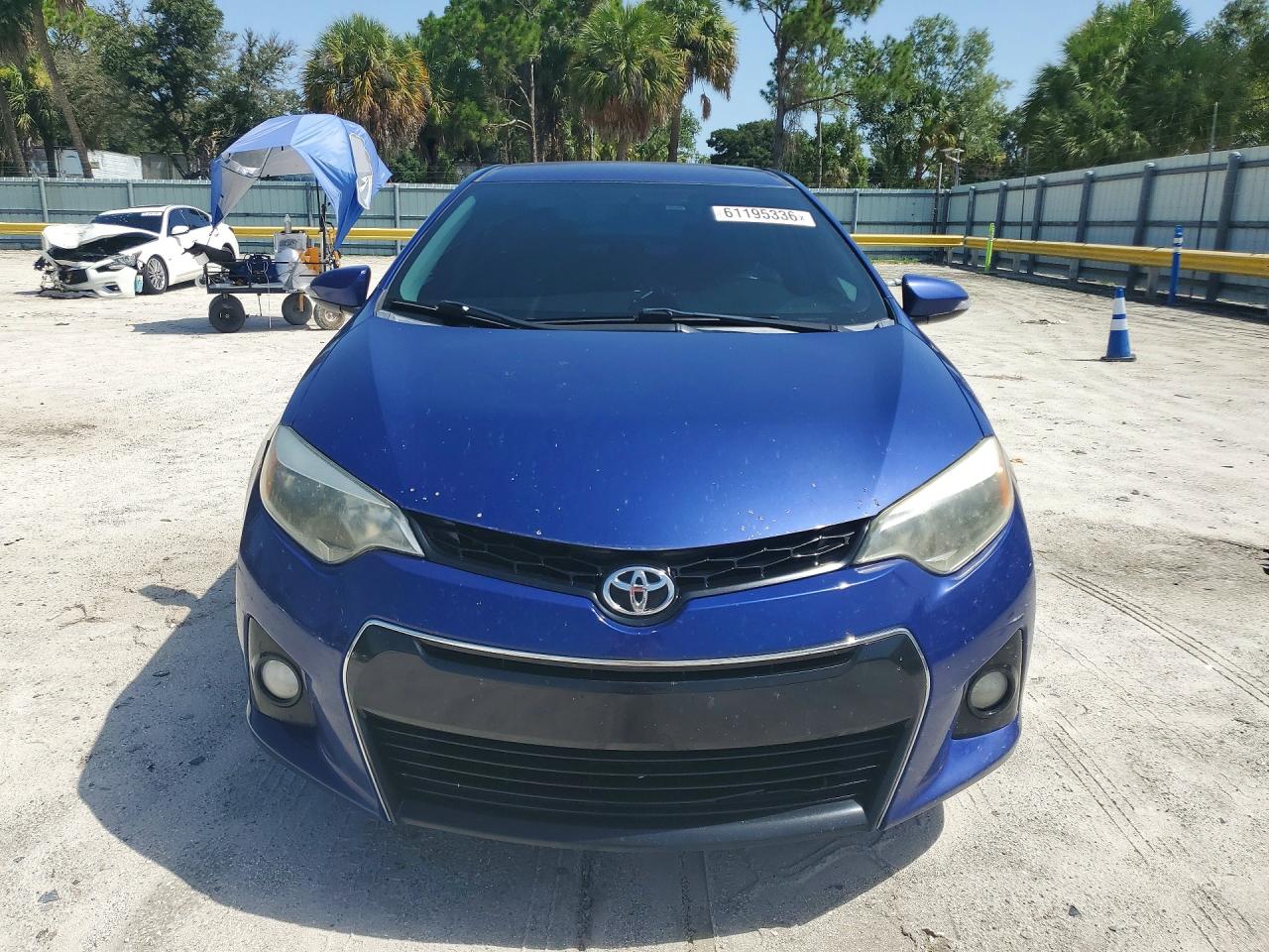 2015 Toyota Corolla S Plus Blue vin: 2T1BURHE8FC477730