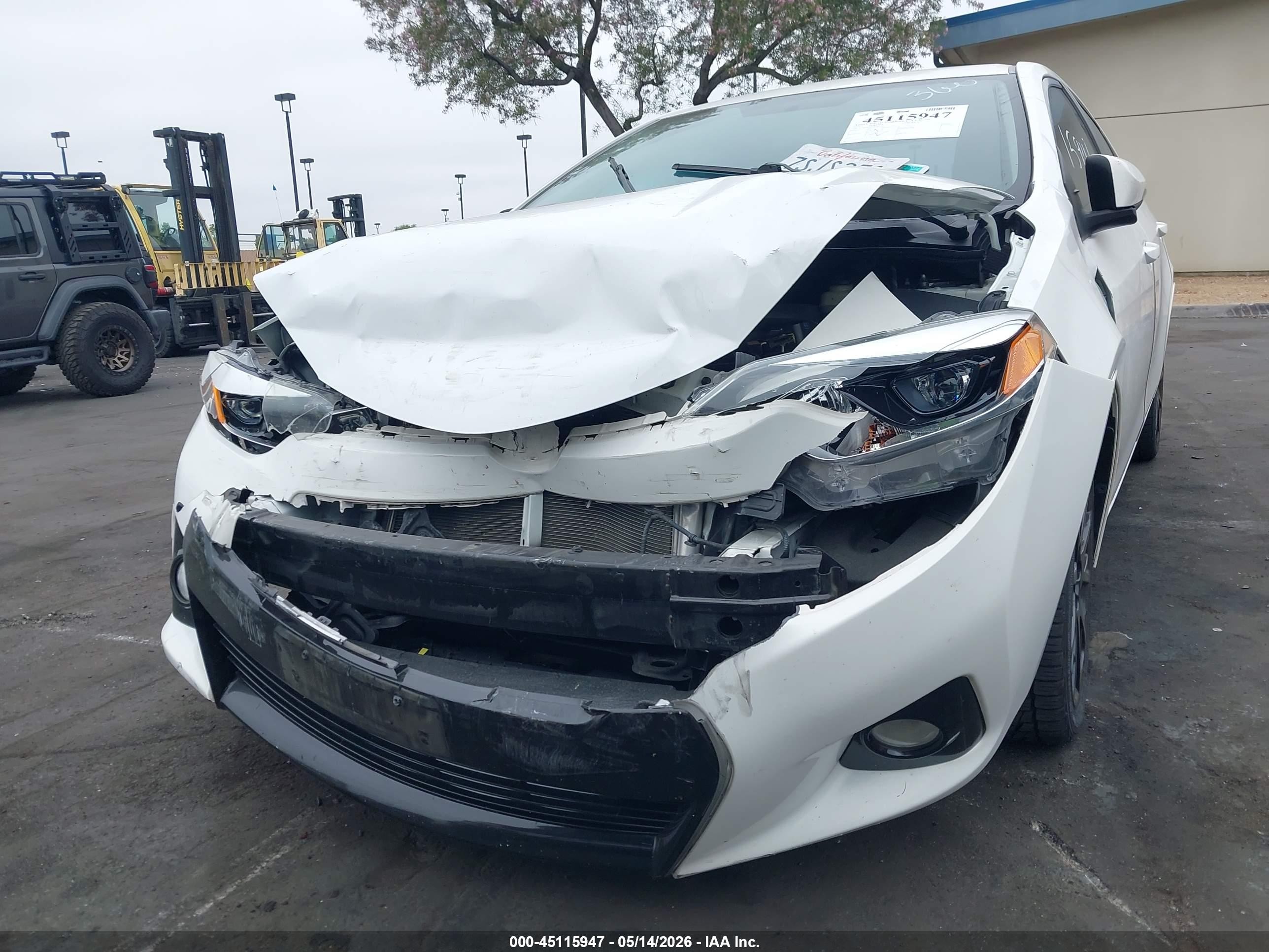 2016 Toyota Corolla S W/special Edition Pkg White vin: 2T1BURHE8GC585783