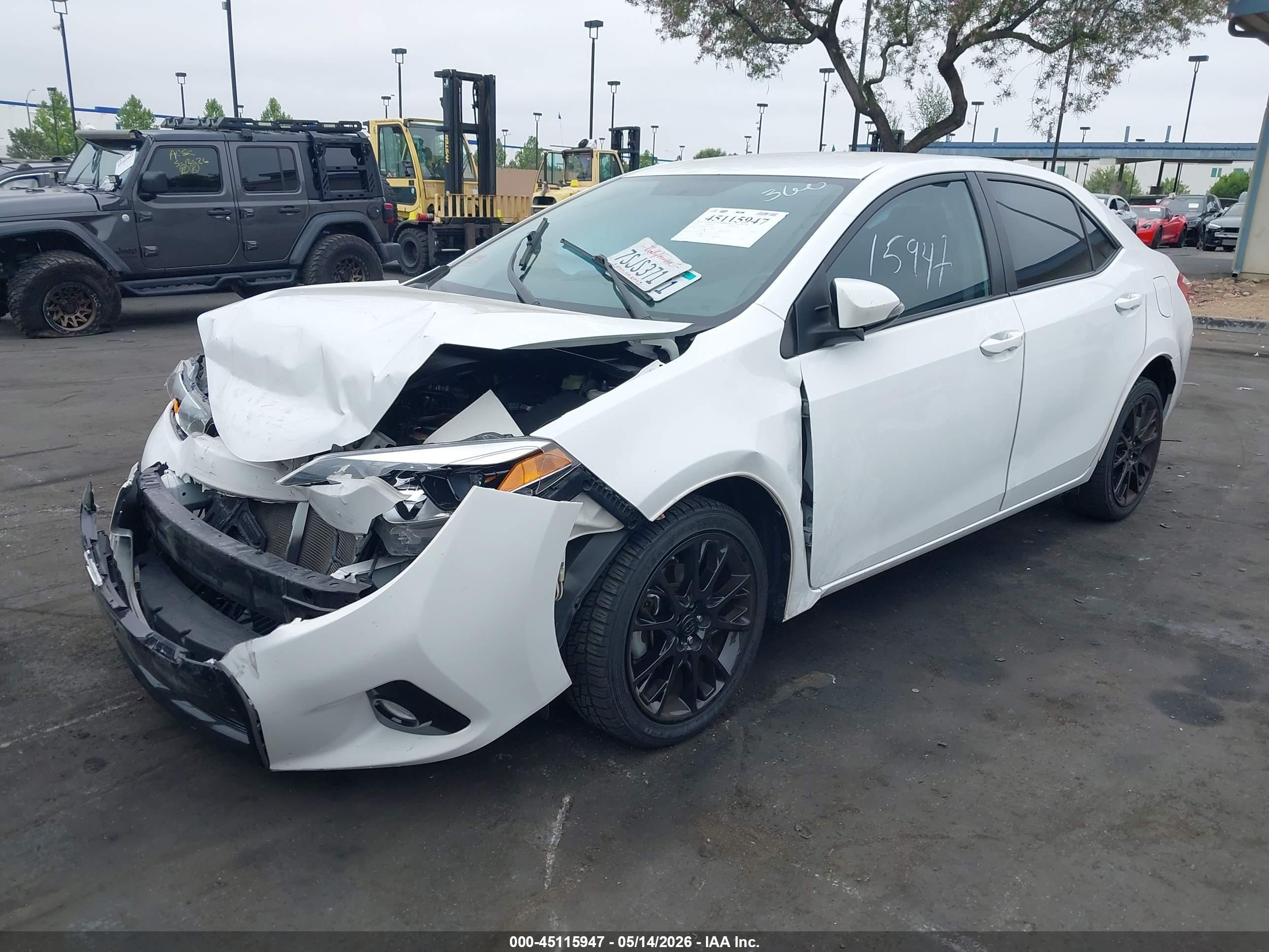 2016 Toyota Corolla S W/special Edition Pkg White vin: 2T1BURHE8GC585783