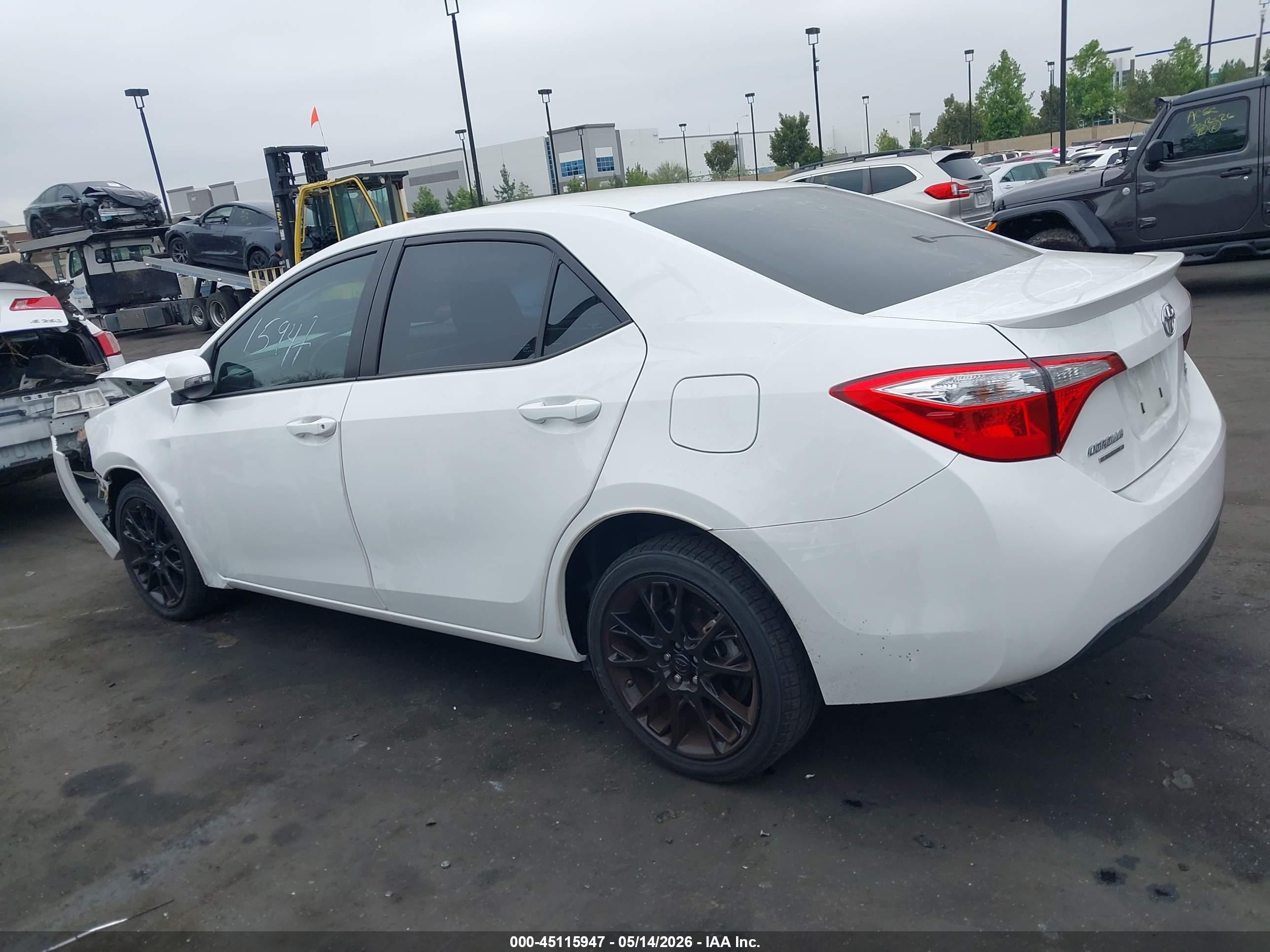 2016 Toyota Corolla S W/special Edition Pkg White vin: 2T1BURHE8GC585783