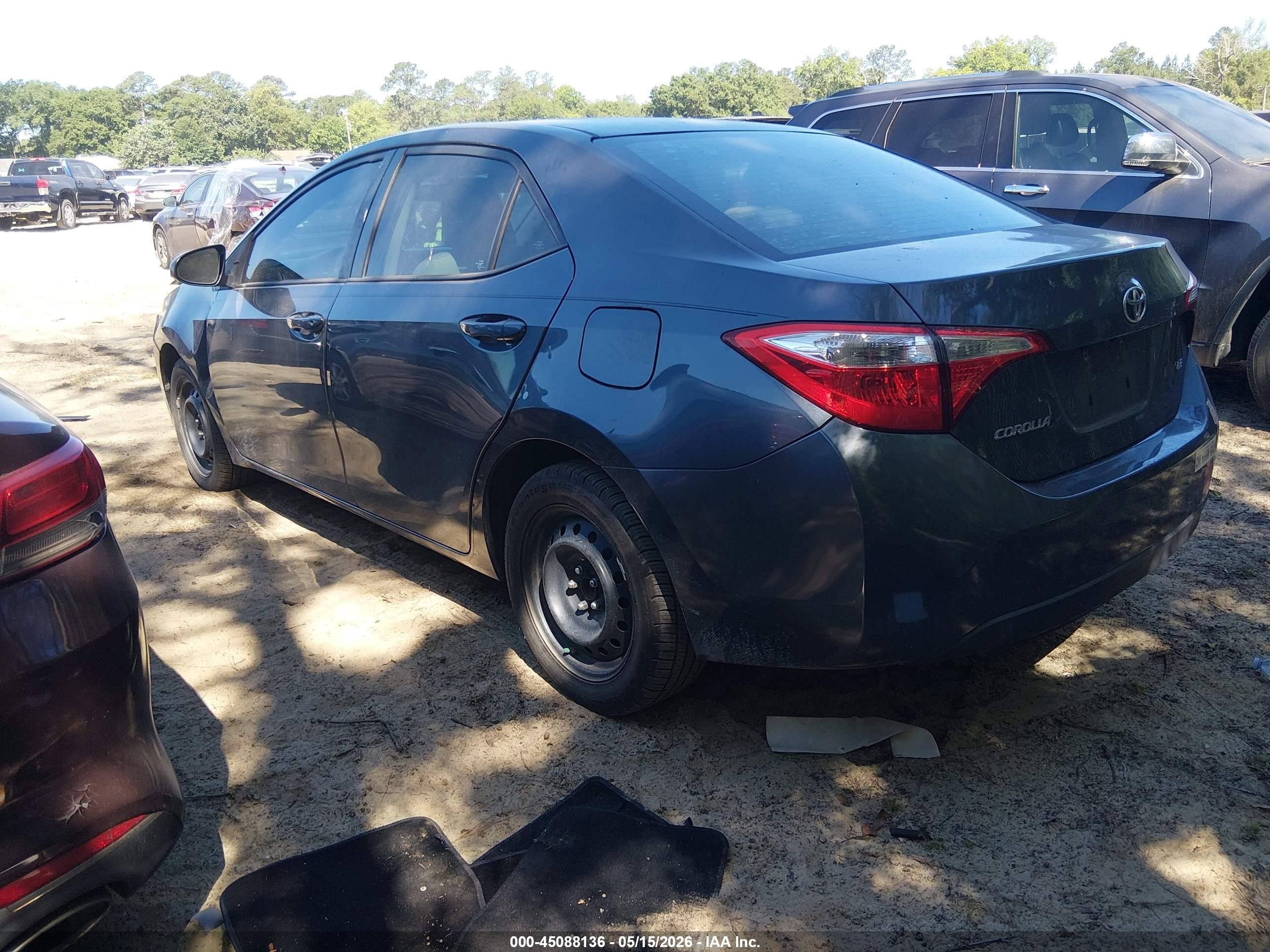 2016 Toyota Corolla Le Gray vin: 2T1BURHE8GC632603