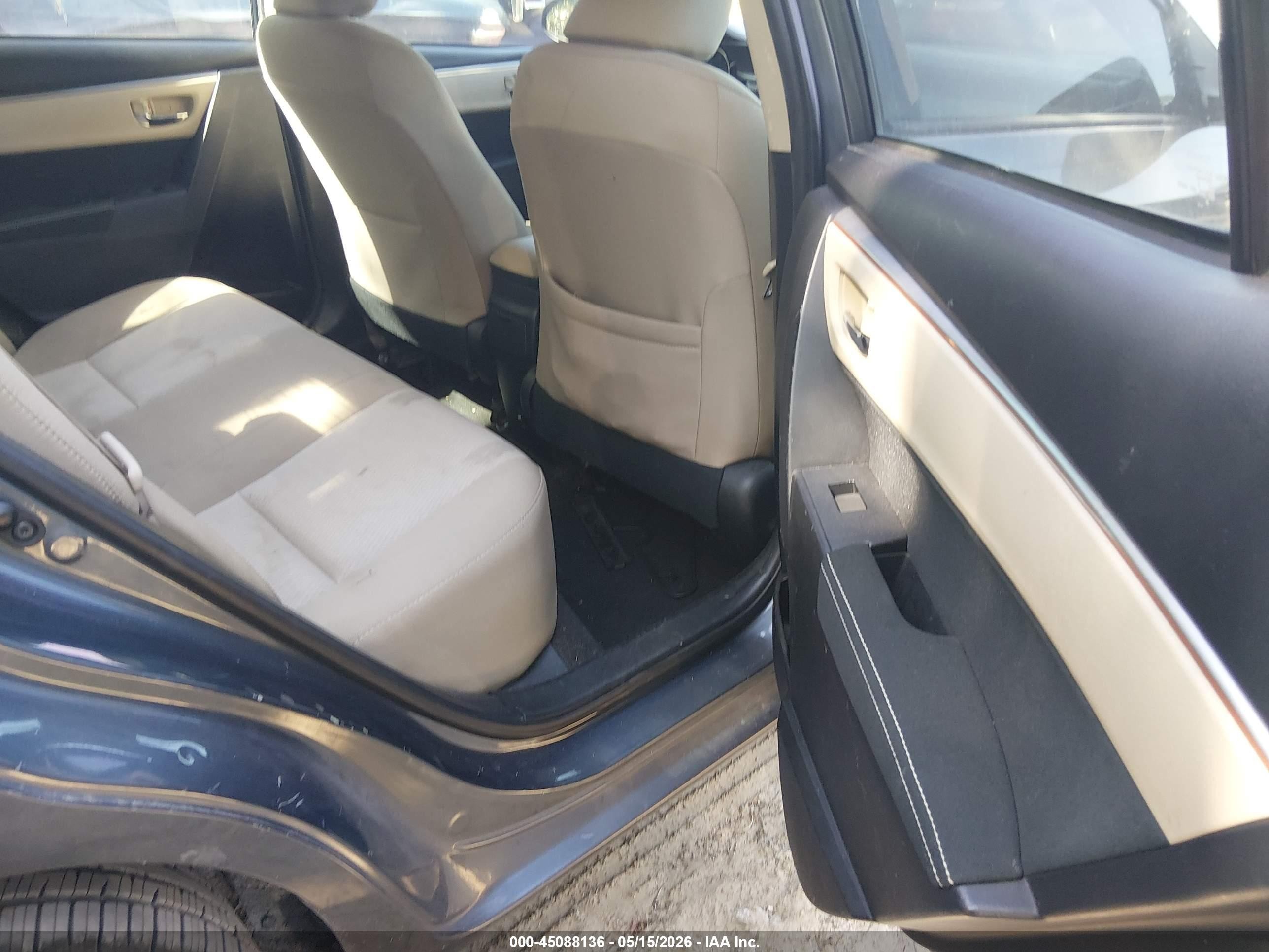 2016 Toyota Corolla Le Gray vin: 2T1BURHE8GC632603