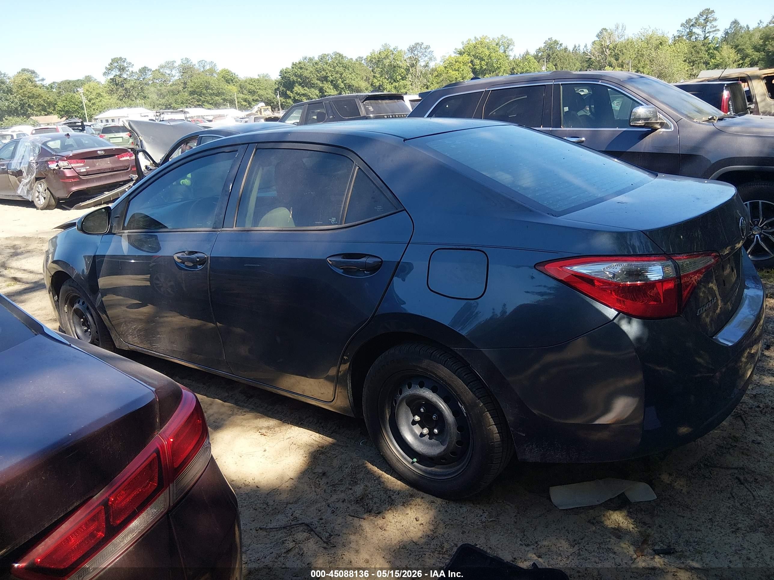 2016 Toyota Corolla Le Gray vin: 2T1BURHE8GC632603