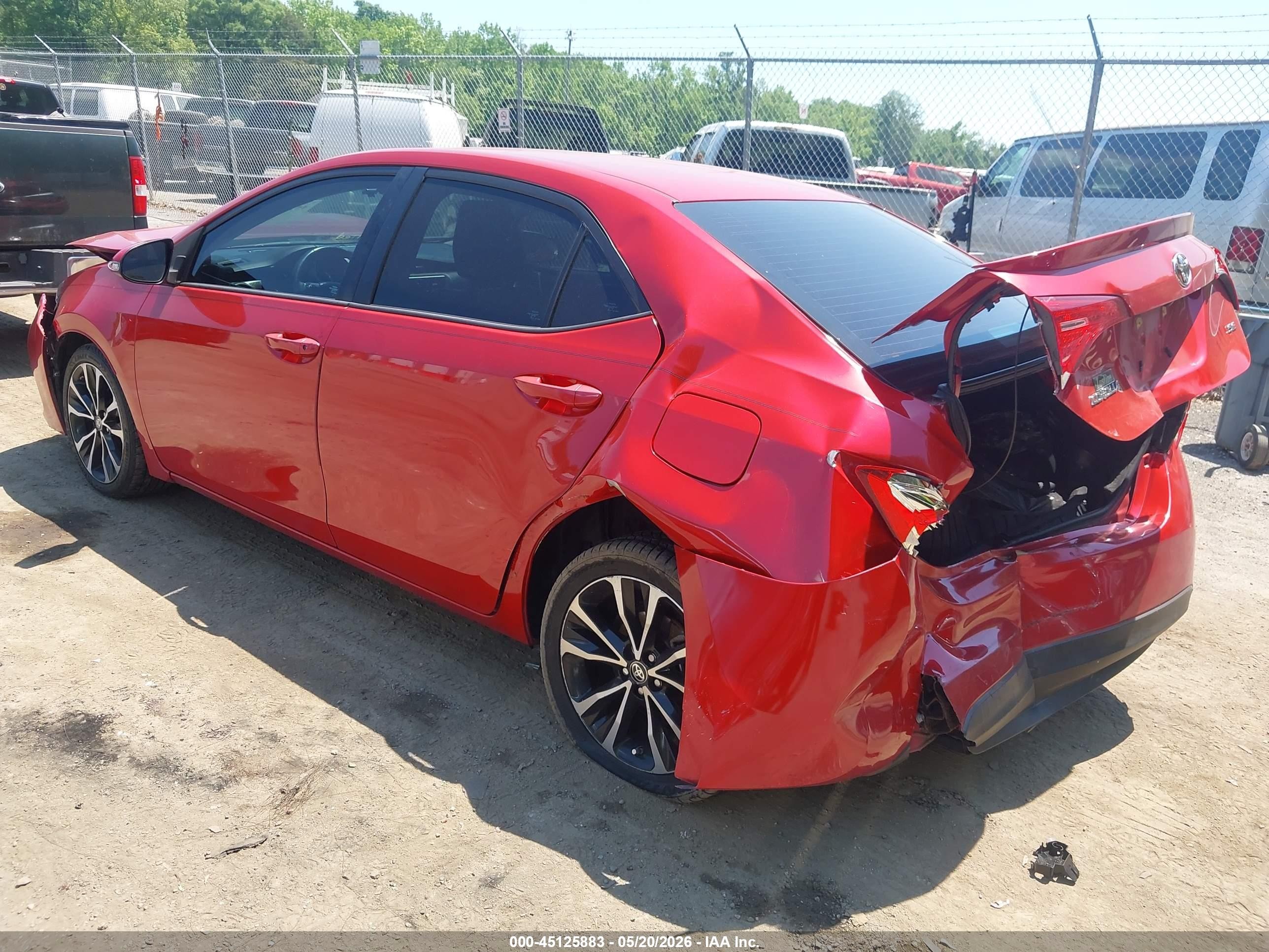 2017 Toyota Corolla Se Red vin: 2T1BURHE8HC785399