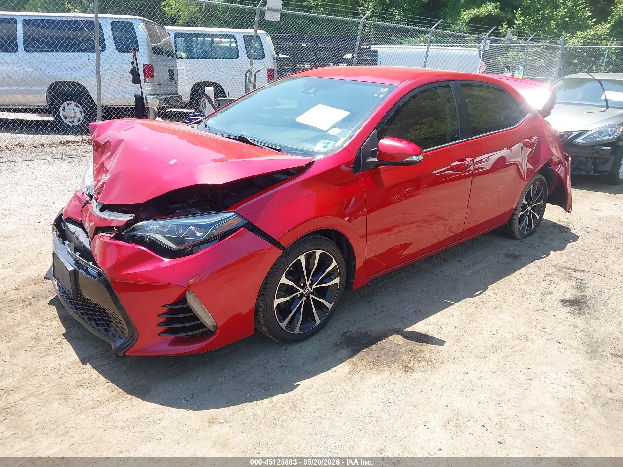 2017 Toyota Corolla Se Red vin: 2T1BURHE8HC785399
