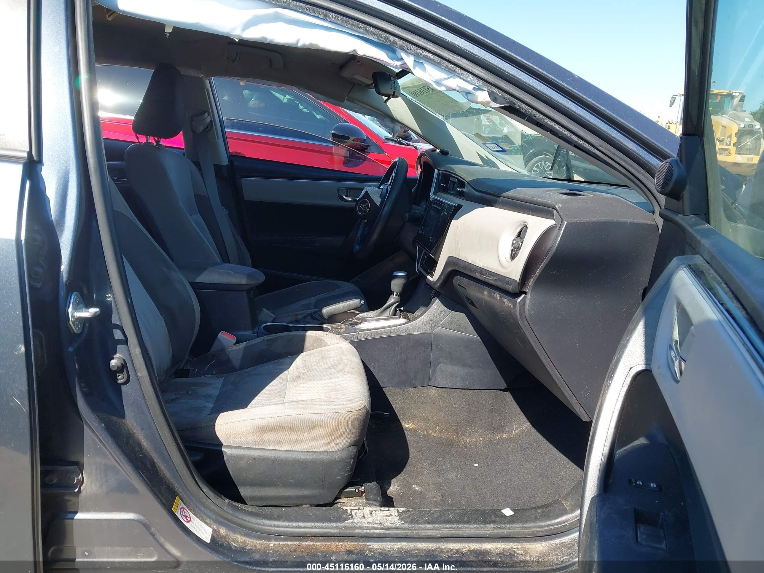 2017 Toyota Corolla Le Серый vin: 2T1BURHE8HC926195