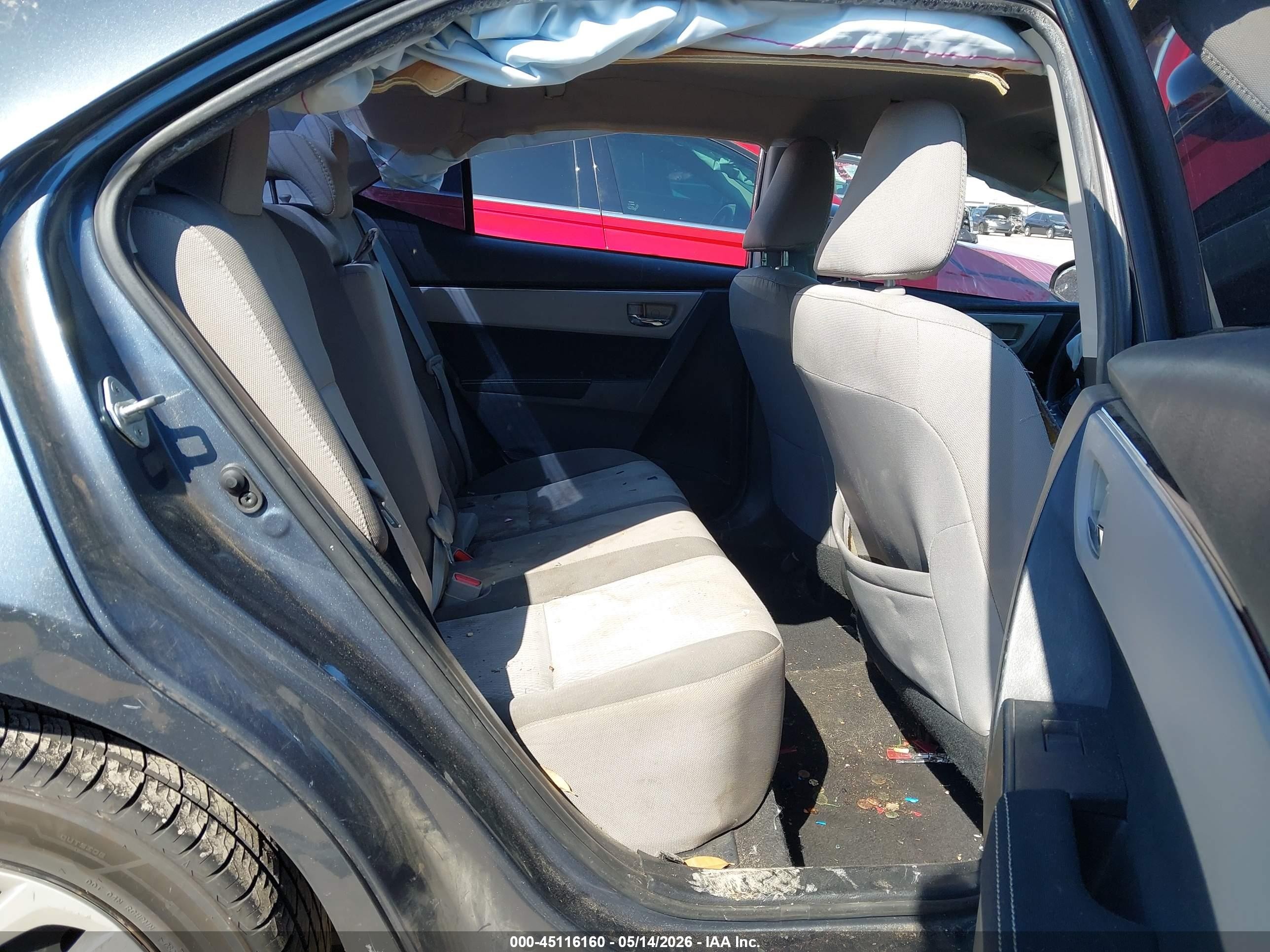 2017 Toyota Corolla Le Серый vin: 2T1BURHE8HC926195