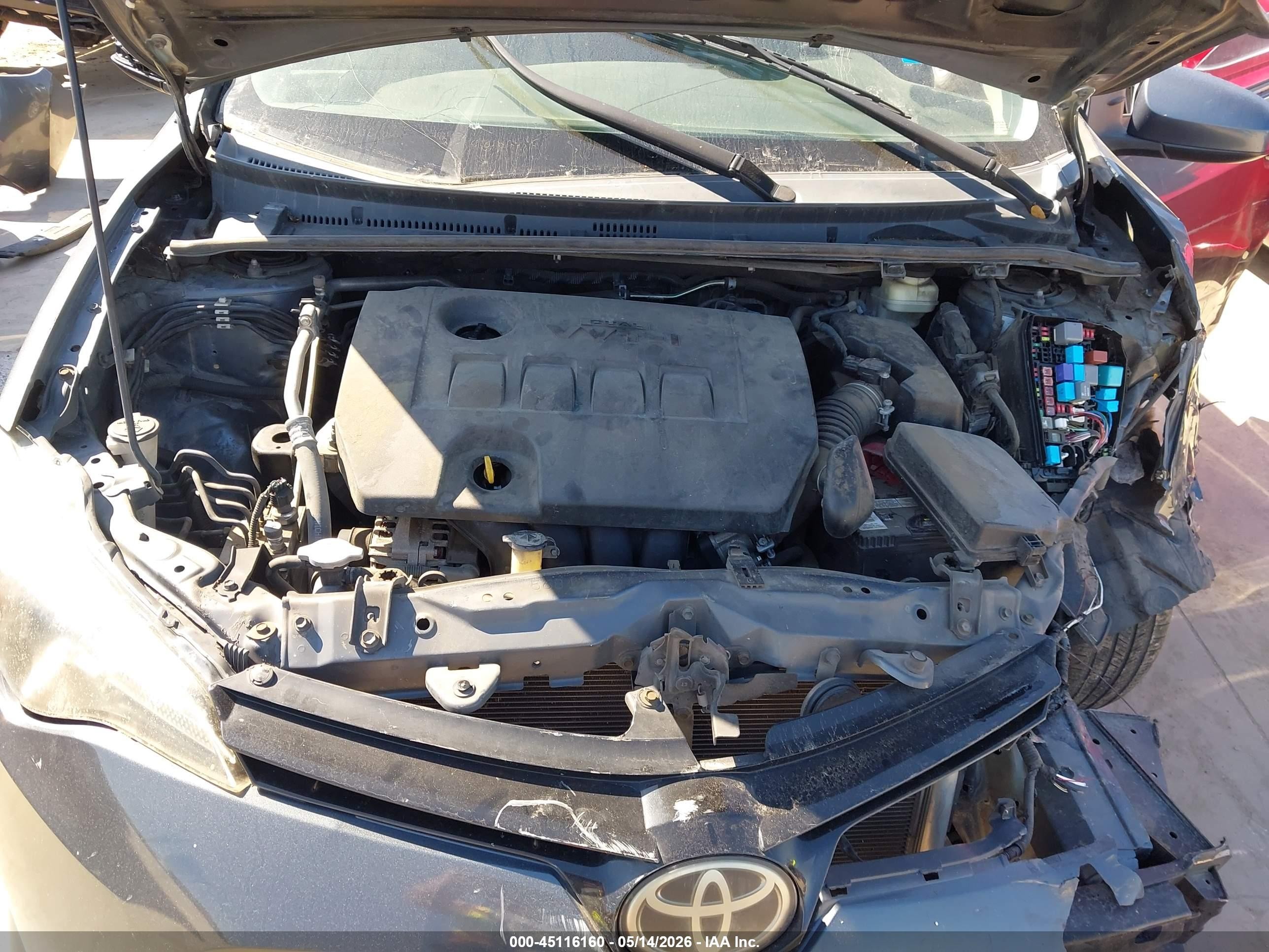 2017 Toyota Corolla Le Серый vin: 2T1BURHE8HC926195