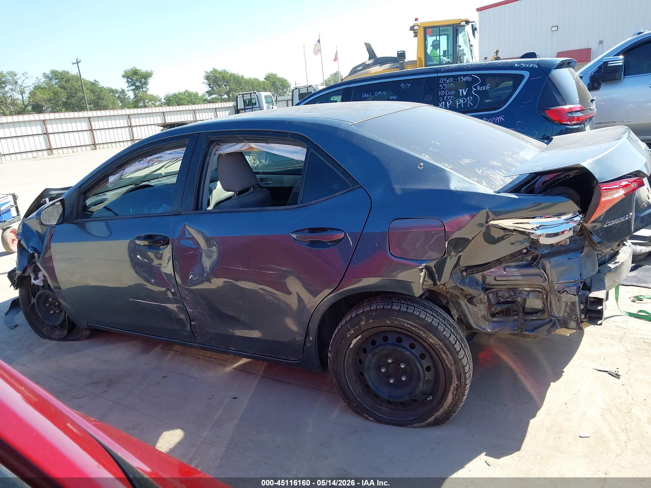 2017 Toyota Corolla Le Серый vin: 2T1BURHE8HC926195