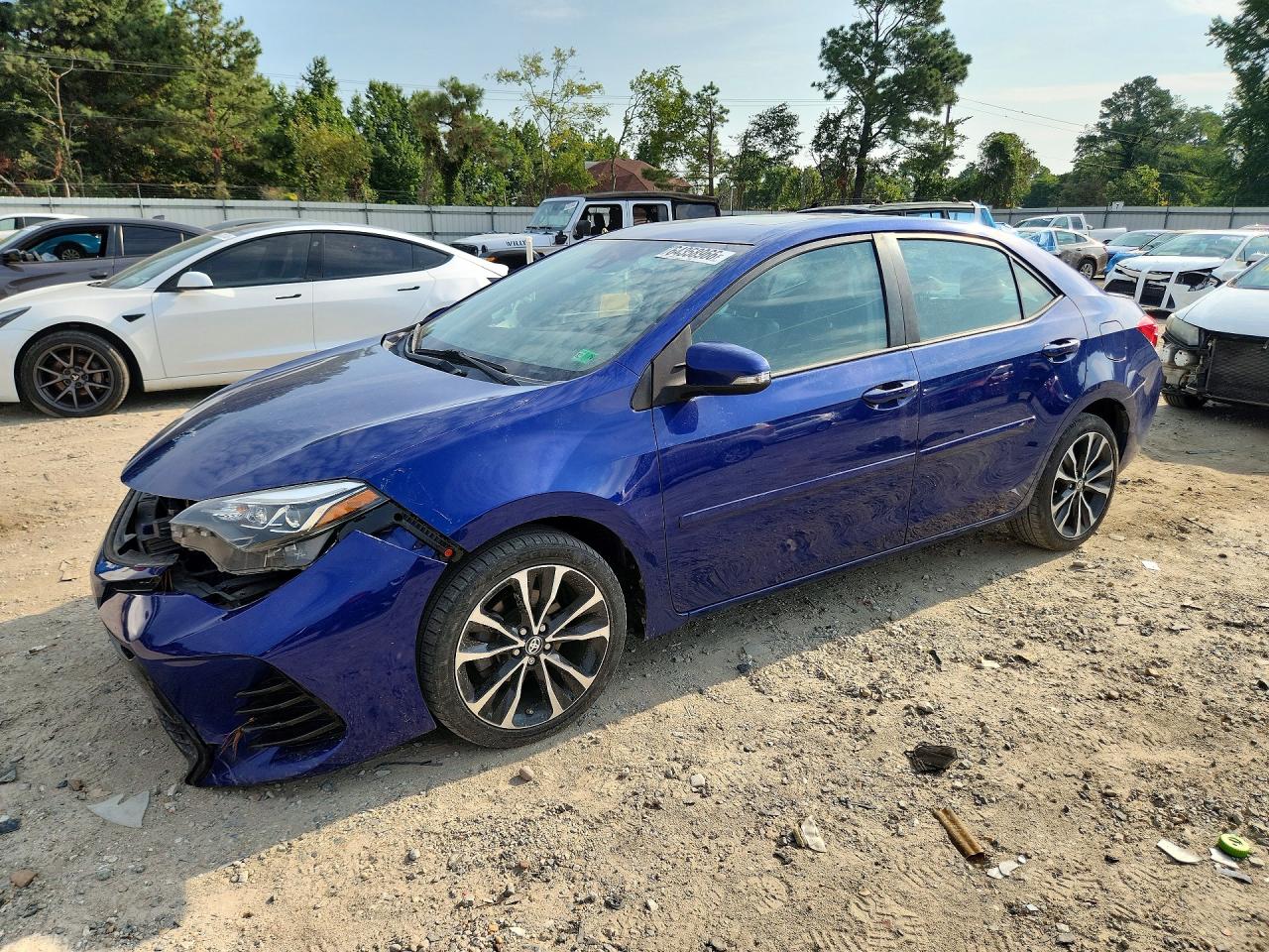 2018 Toyota Corolla Xse Blue vin: 2T1BURHE8JC990260