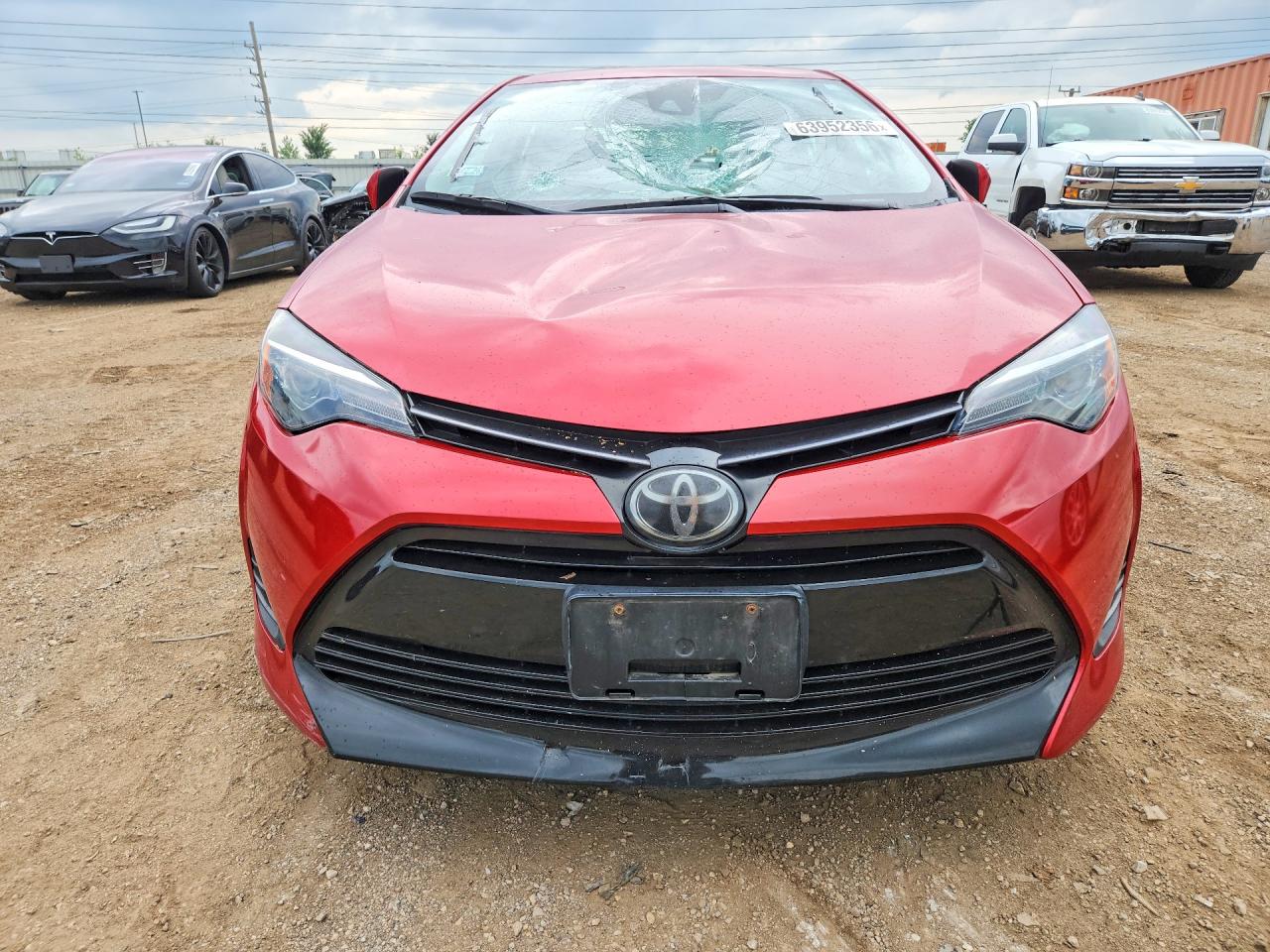 2019 Toyota Corolla Le Red vin: 2T1BURHE8KC139500