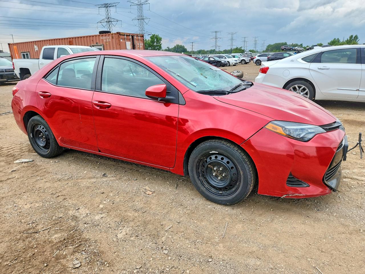 2019 Toyota Corolla Le Red vin: 2T1BURHE8KC139500