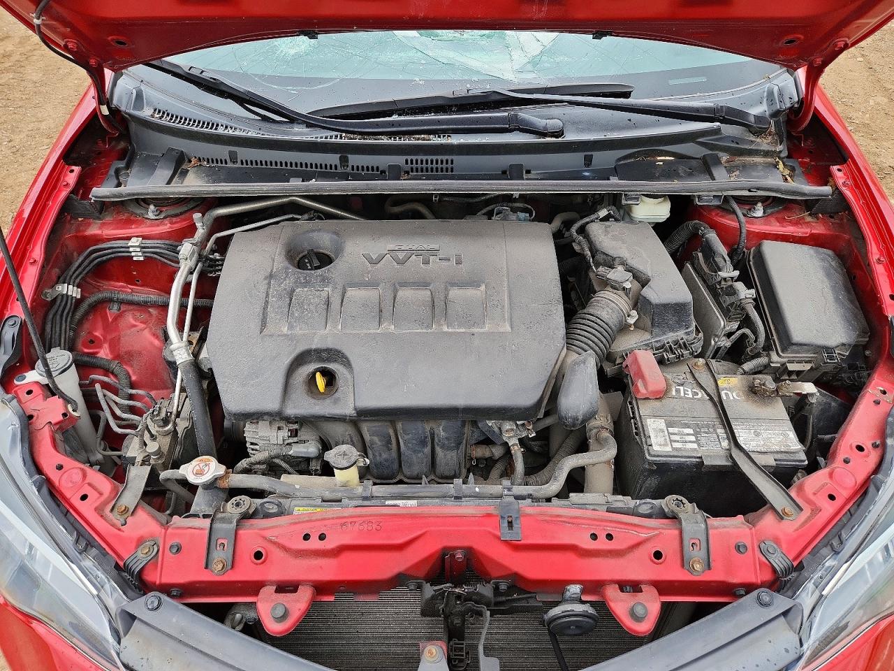 2019 Toyota Corolla Le Red vin: 2T1BURHE8KC139500