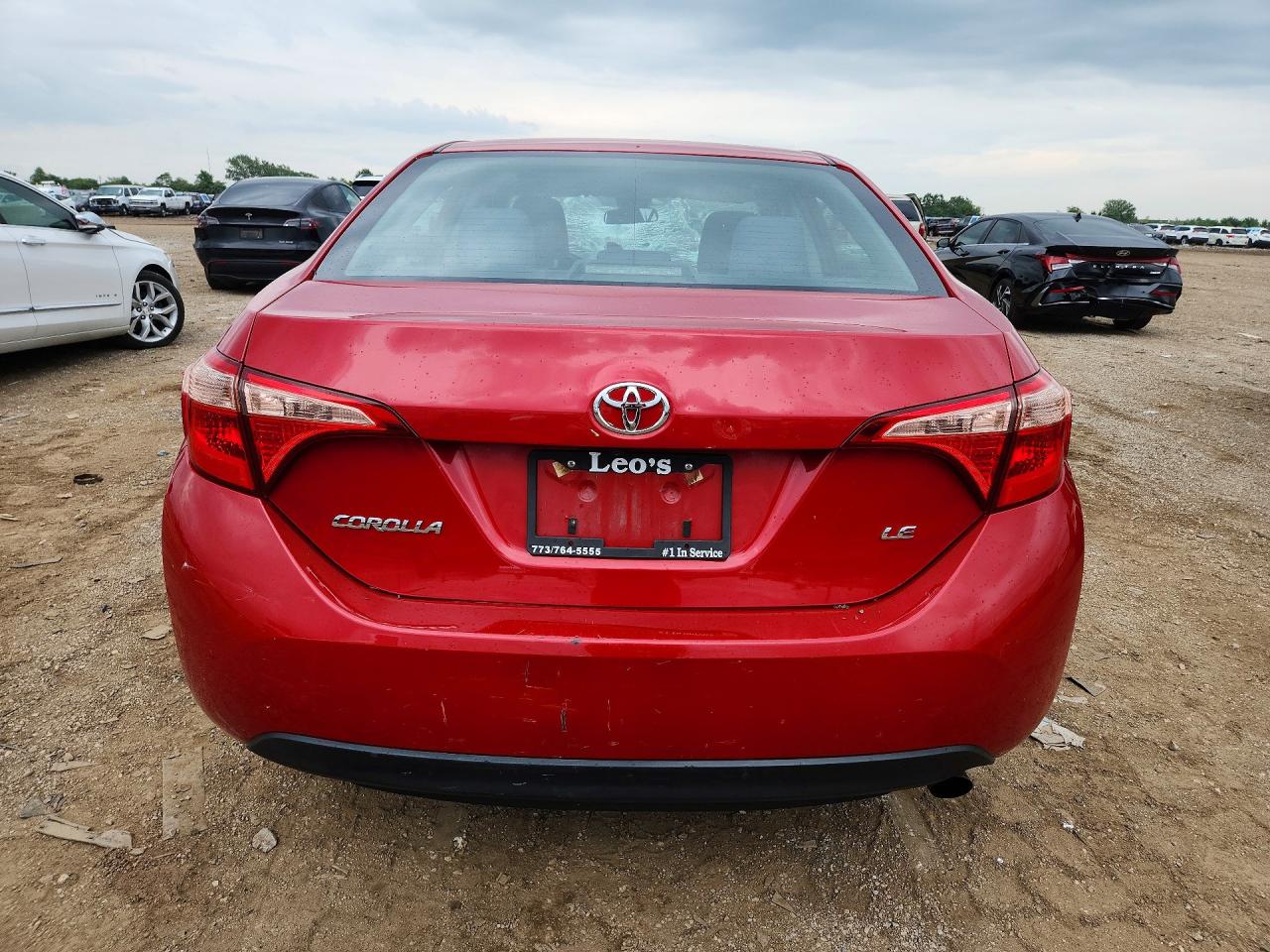 2019 Toyota Corolla Le Red vin: 2T1BURHE8KC139500