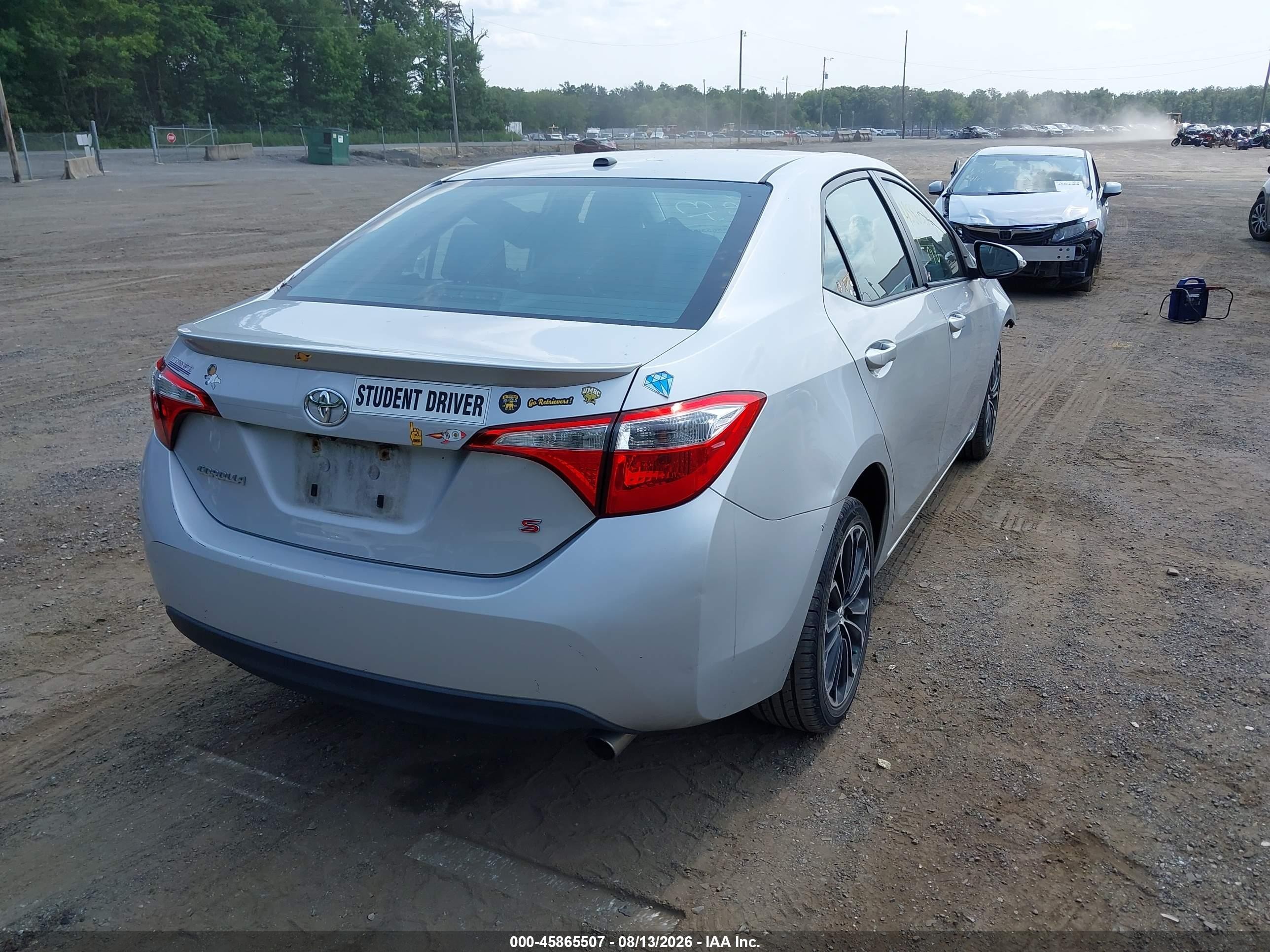 2014 Toyota Corolla S Premium Silver vin: 2T1BURHE9EC015157