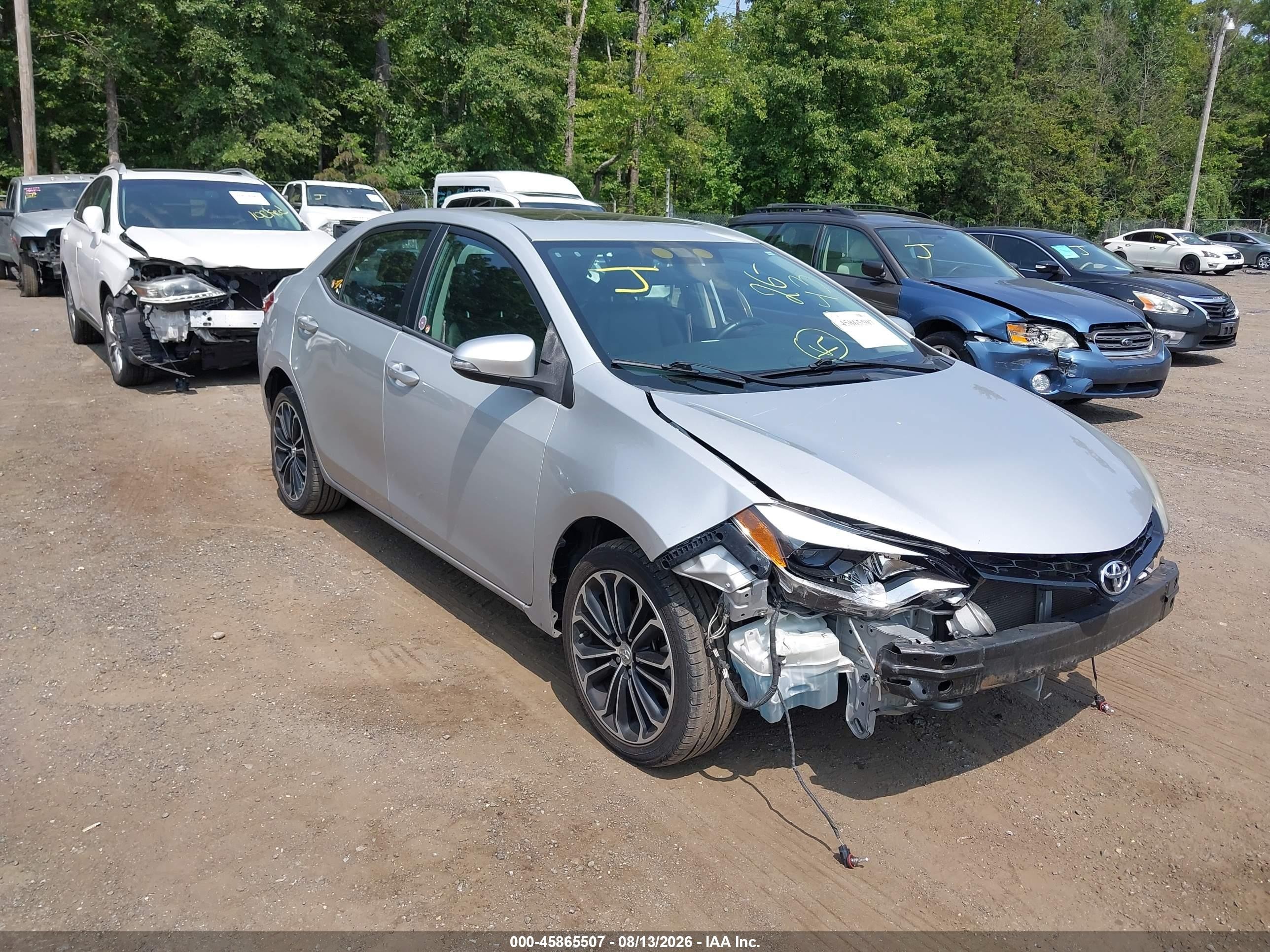 2014 Toyota Corolla S Premium Silver vin: 2T1BURHE9EC015157