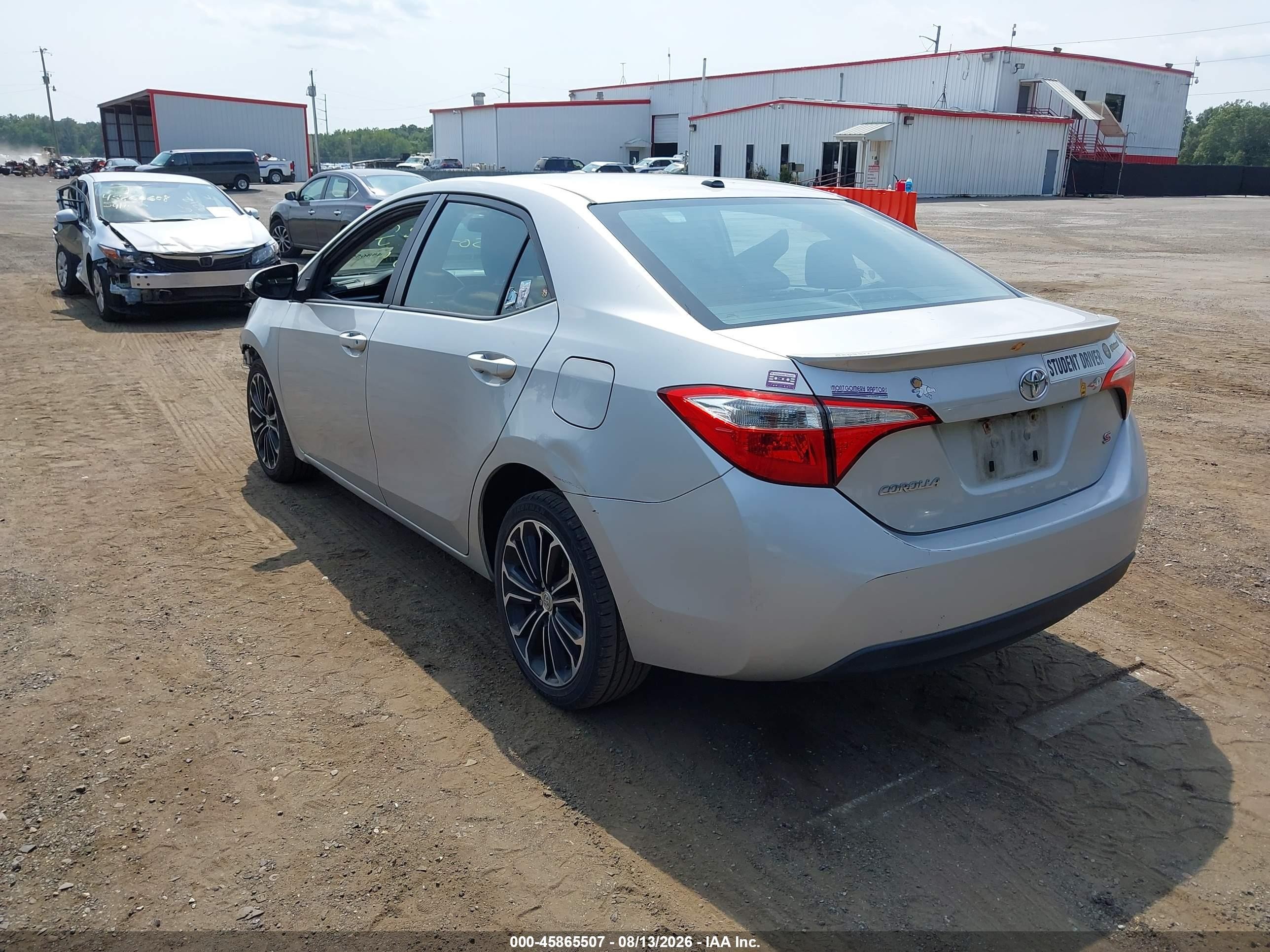 2014 Toyota Corolla S Premium Silver vin: 2T1BURHE9EC015157