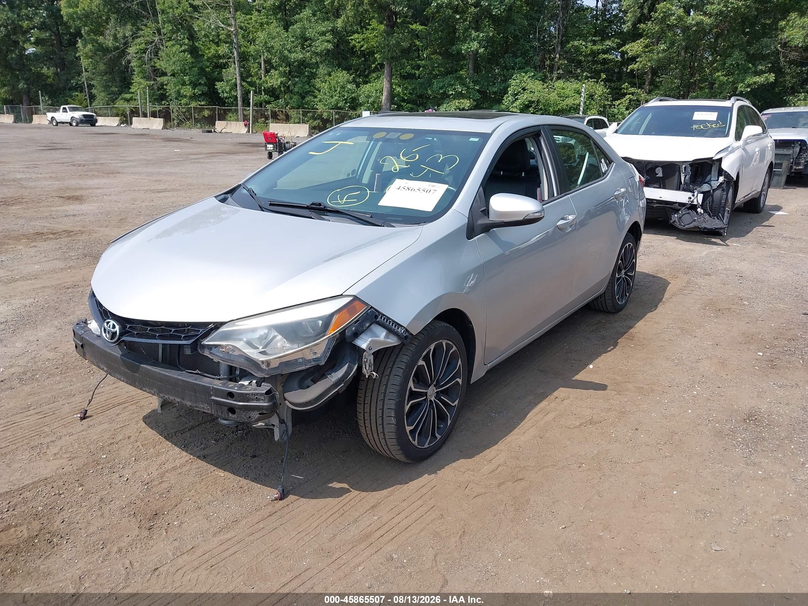 2014 Toyota Corolla S Premium Silver vin: 2T1BURHE9EC015157