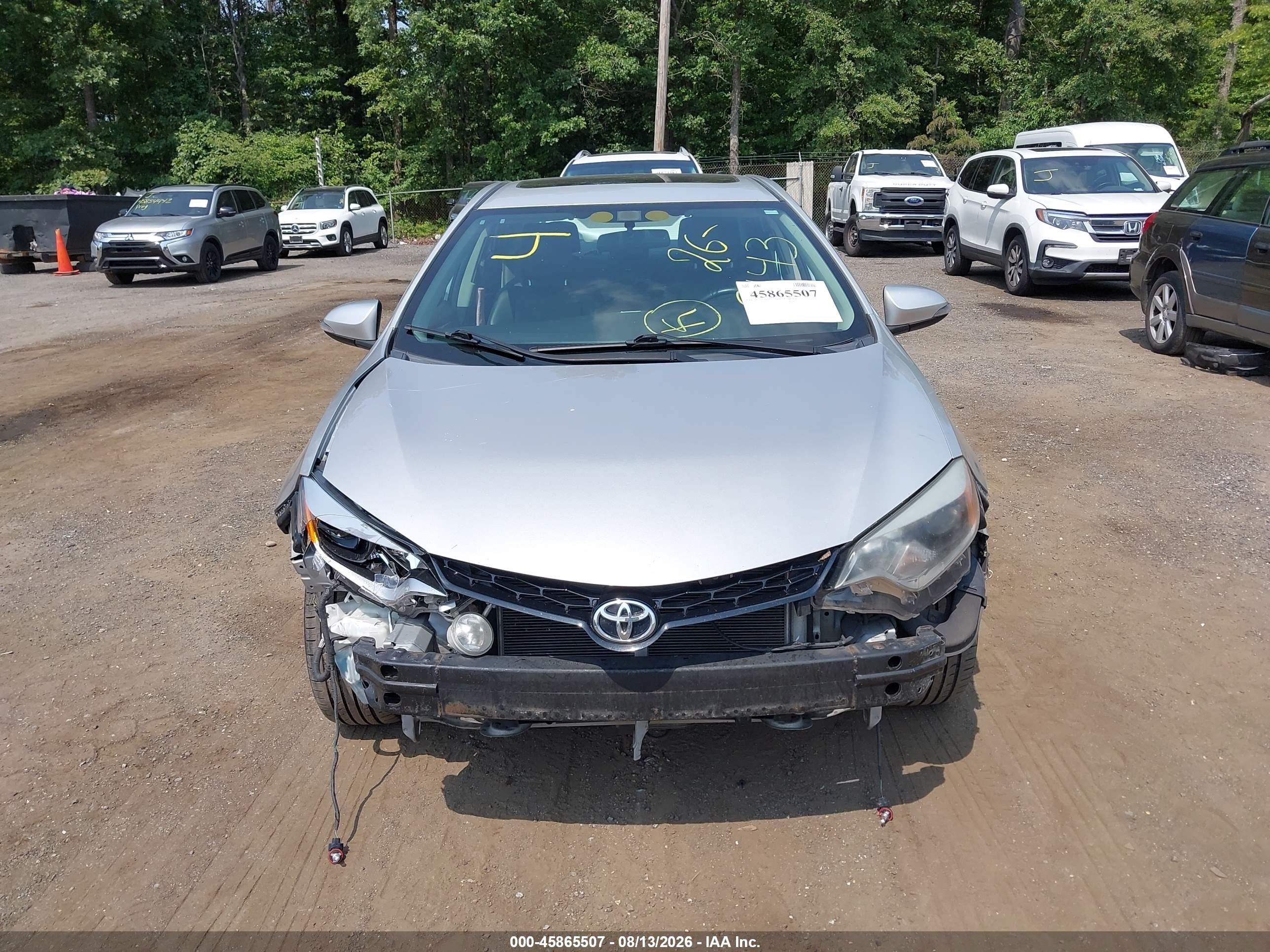 2014 Toyota Corolla S Premium Silver vin: 2T1BURHE9EC015157