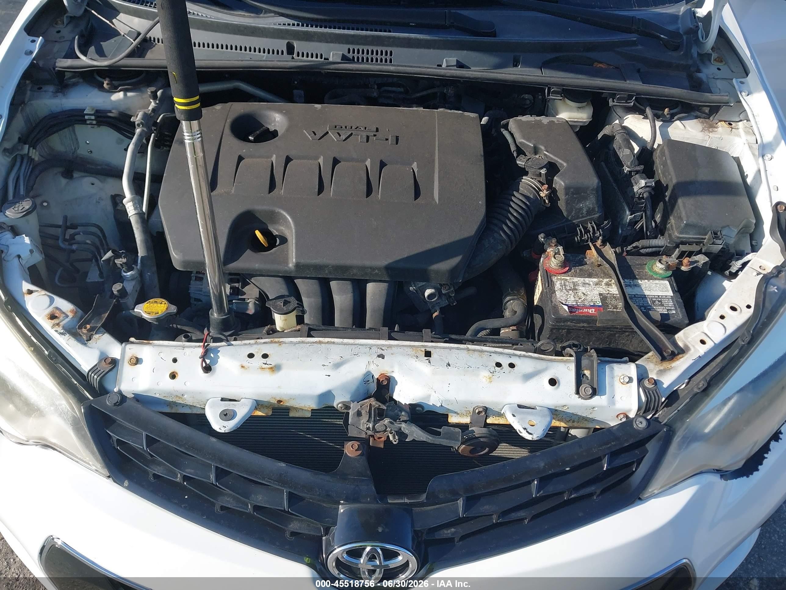 2014 Toyota Corolla S White vin: 2T1BURHE9EC022657