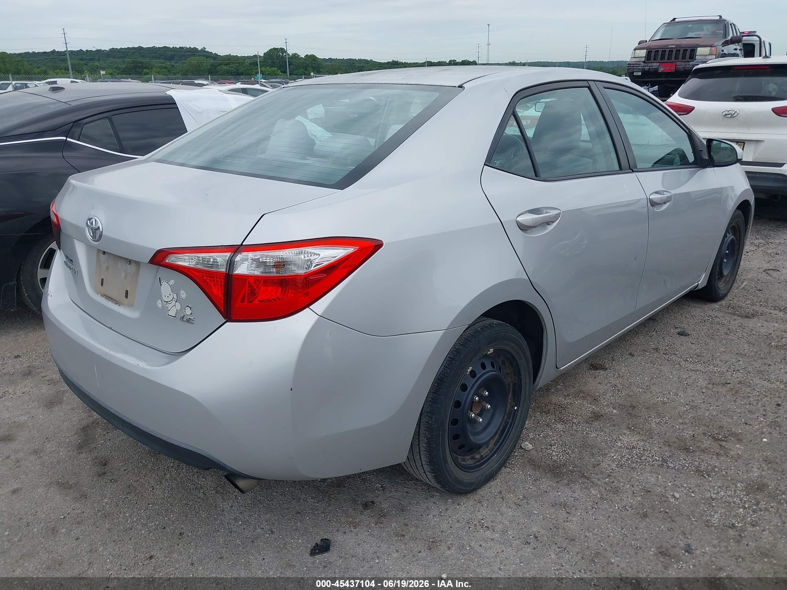 2014 Toyota Corolla Le Silver vin: 2T1BURHE9EC035750
