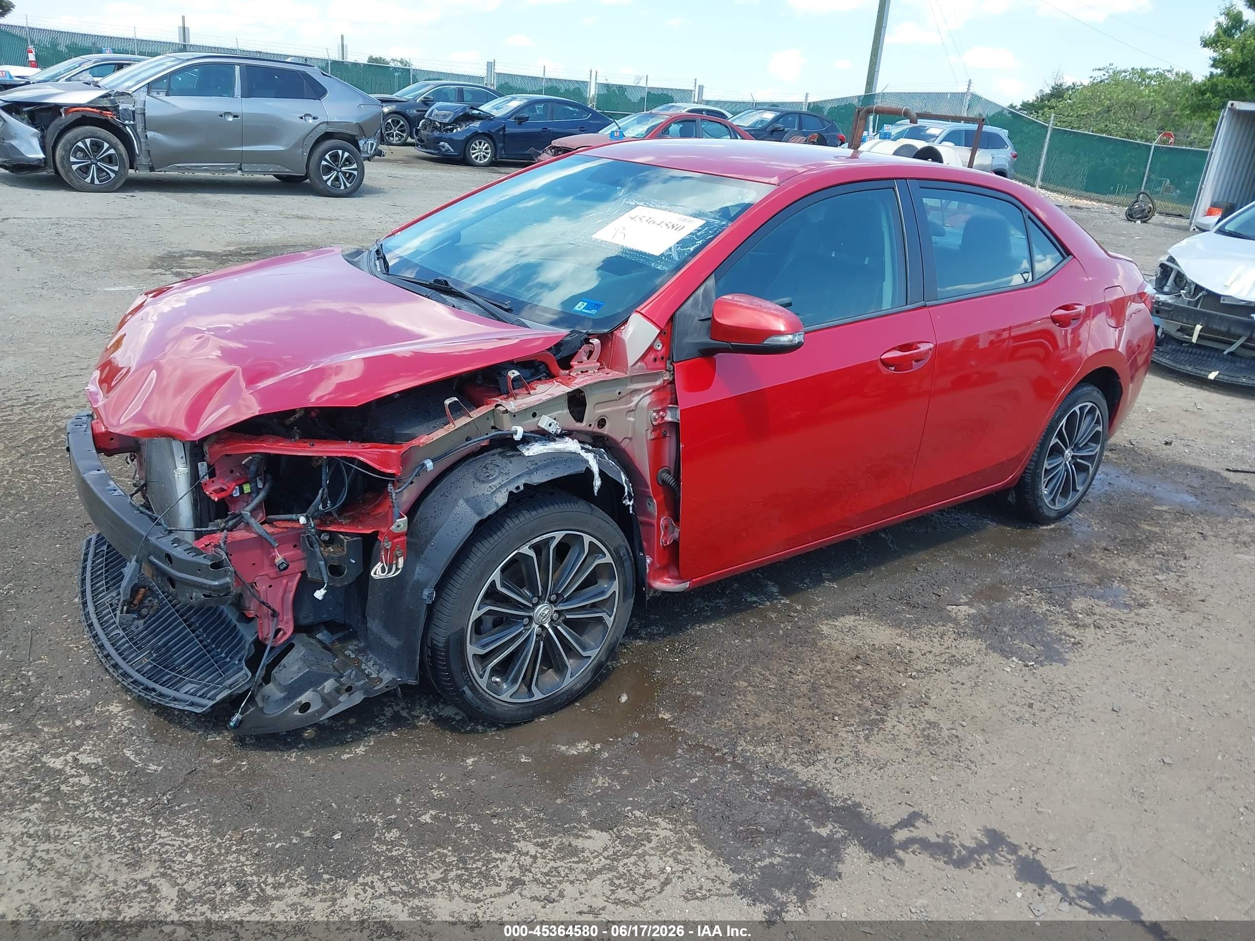 2014 Toyota Corolla S Plus Burgundy vin: 2T1BURHE9EC039121