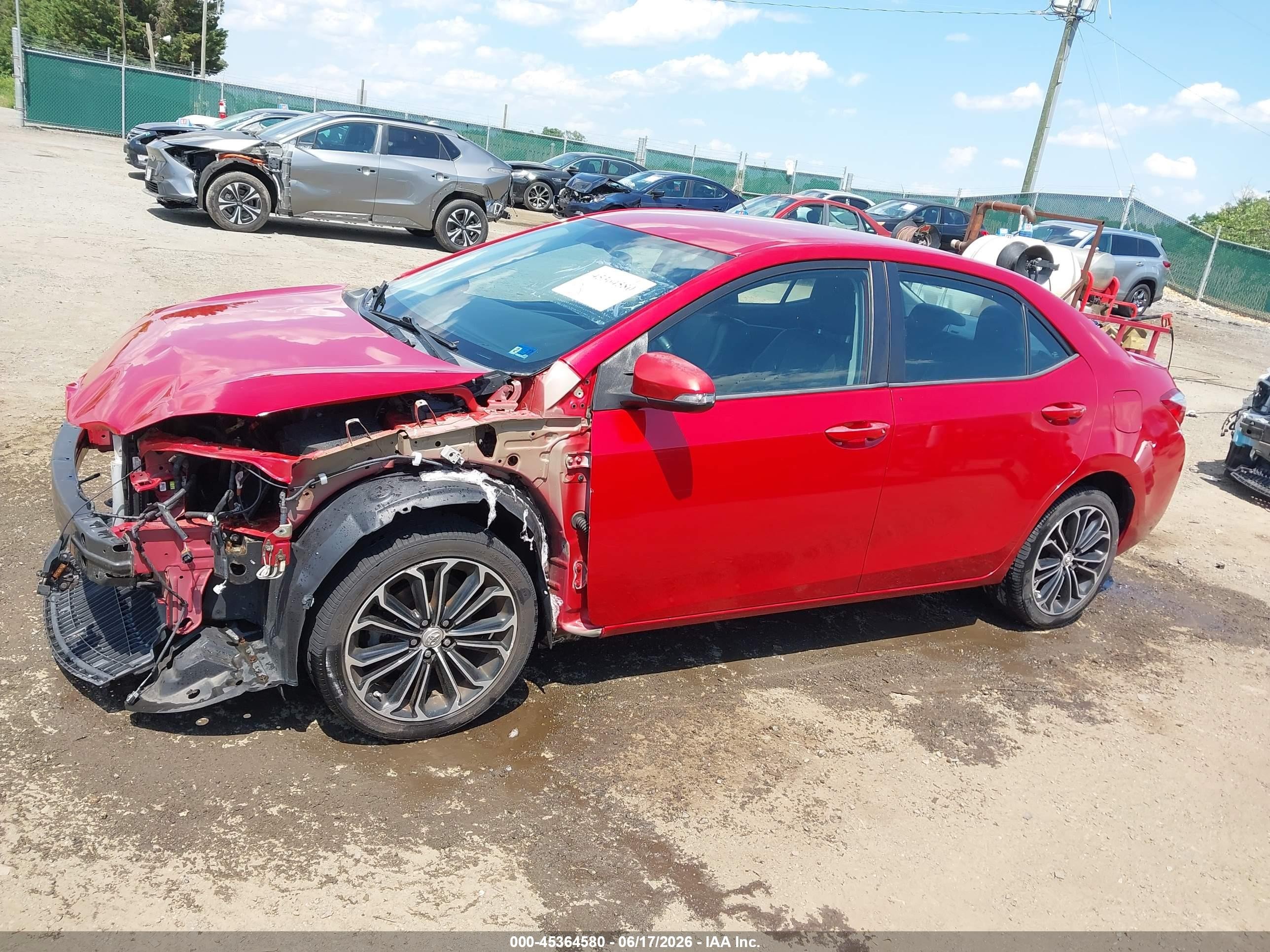 2014 Toyota Corolla S Plus Burgundy vin: 2T1BURHE9EC039121