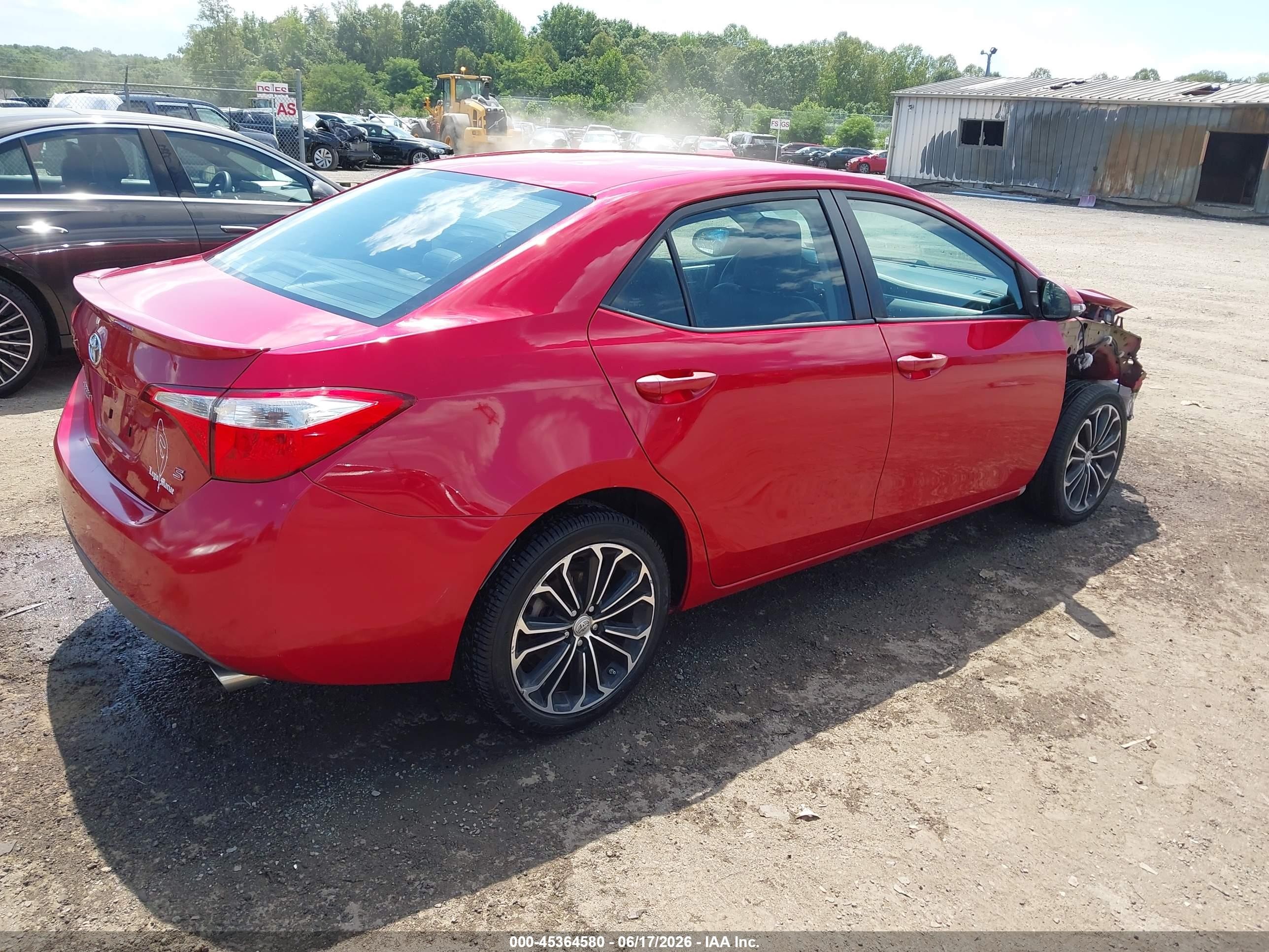 2014 Toyota Corolla S Plus Burgundy vin: 2T1BURHE9EC039121