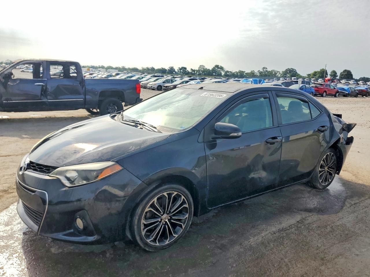 2014 Toyota Corolla L Black vin: 2T1BURHE9EC040544