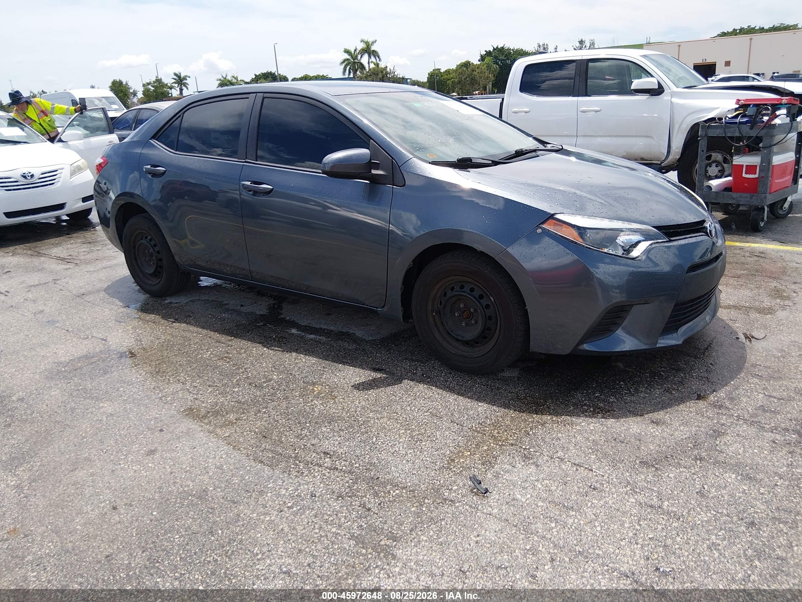 2014 Toyota Corolla L Gray vin: 2T1BURHE9EC073138