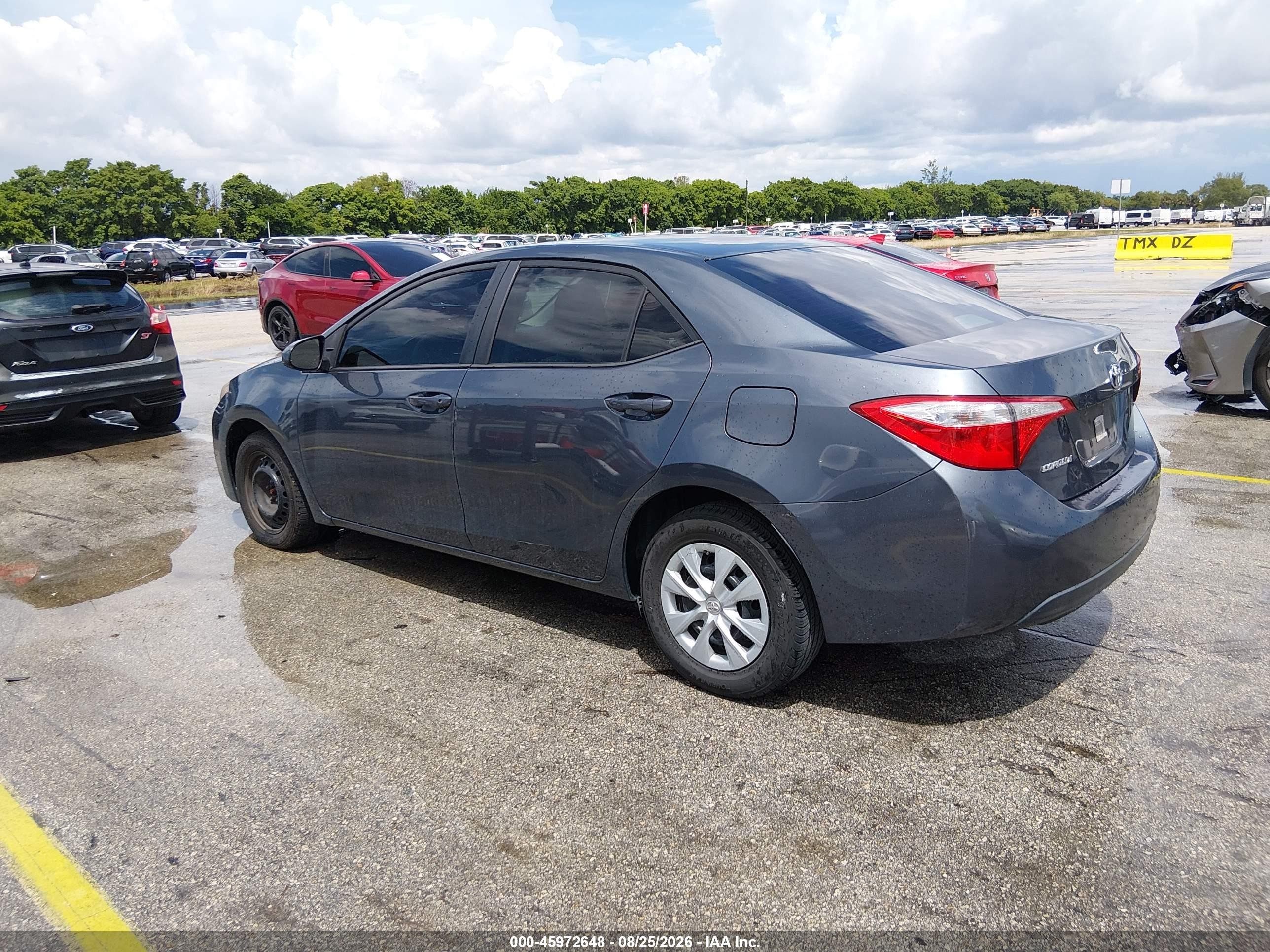 2014 Toyota Corolla L Gray vin: 2T1BURHE9EC073138