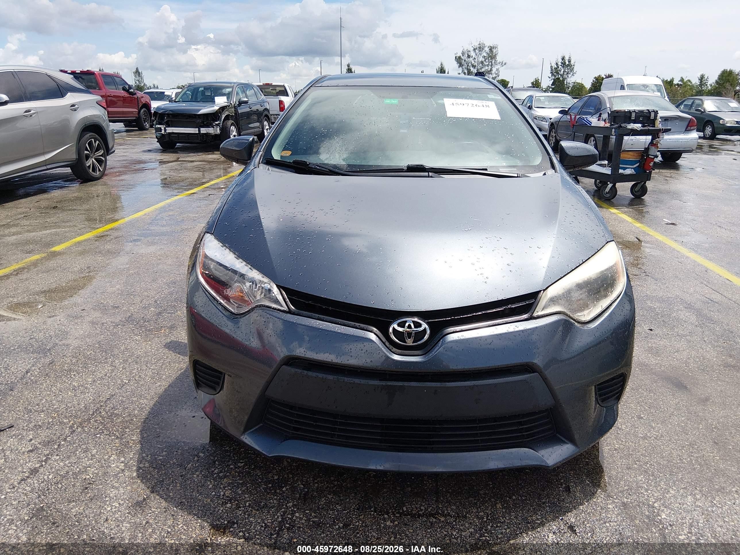 2014 Toyota Corolla L Gray vin: 2T1BURHE9EC073138