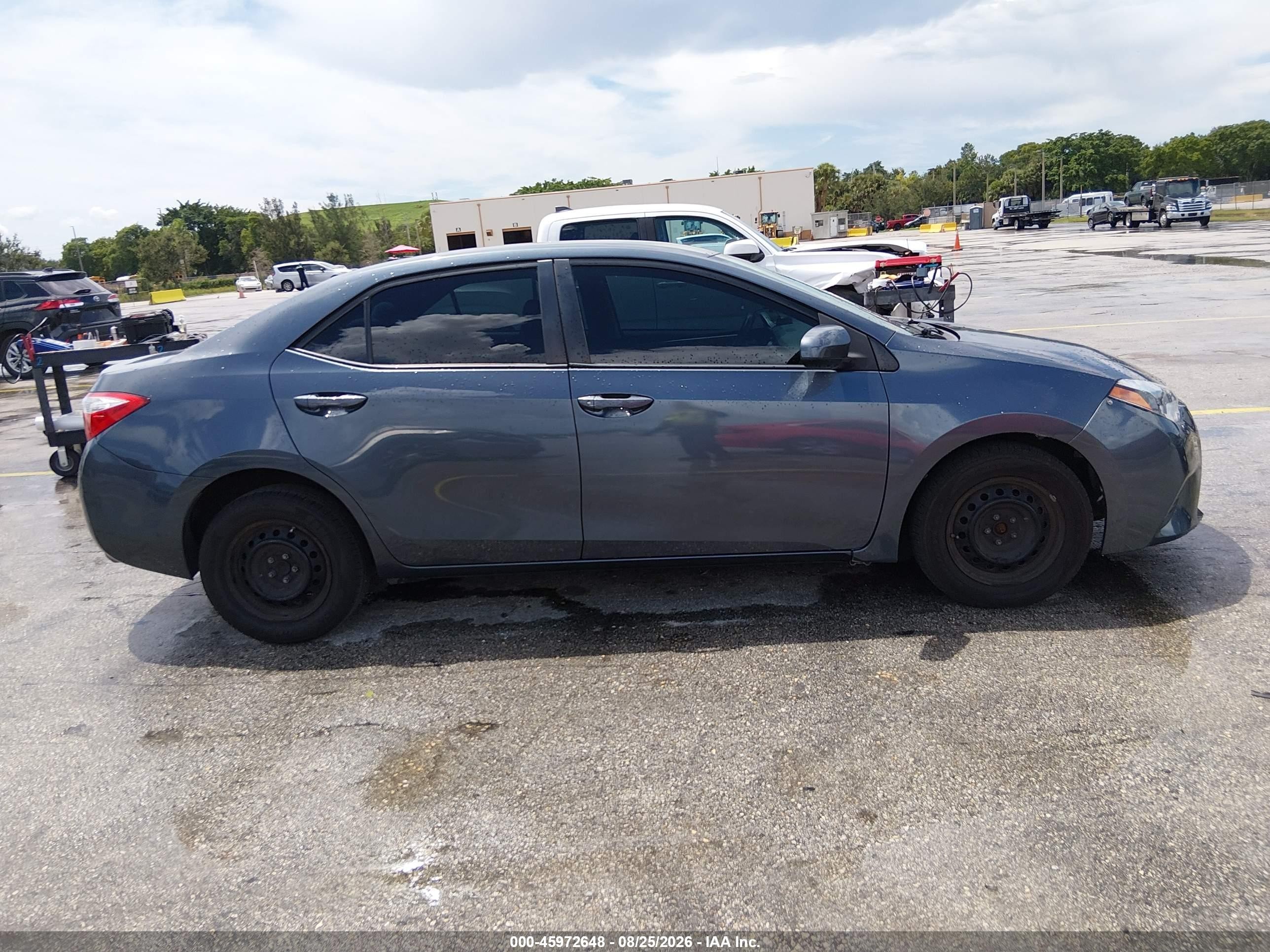 2014 Toyota Corolla L Gray vin: 2T1BURHE9EC073138